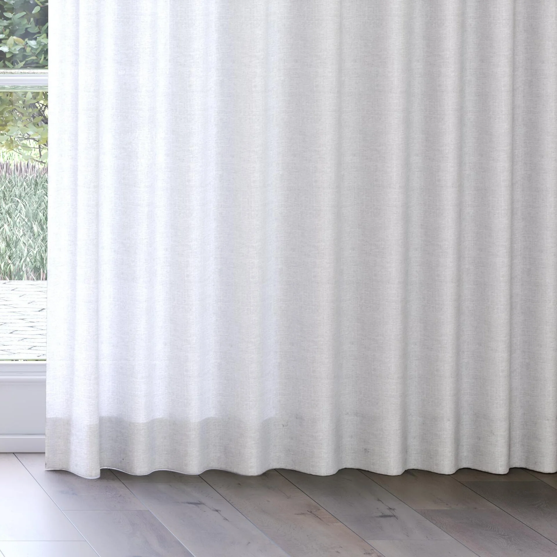 Bottom view of Envoy 2 Cloud 320cm, on curtain rail