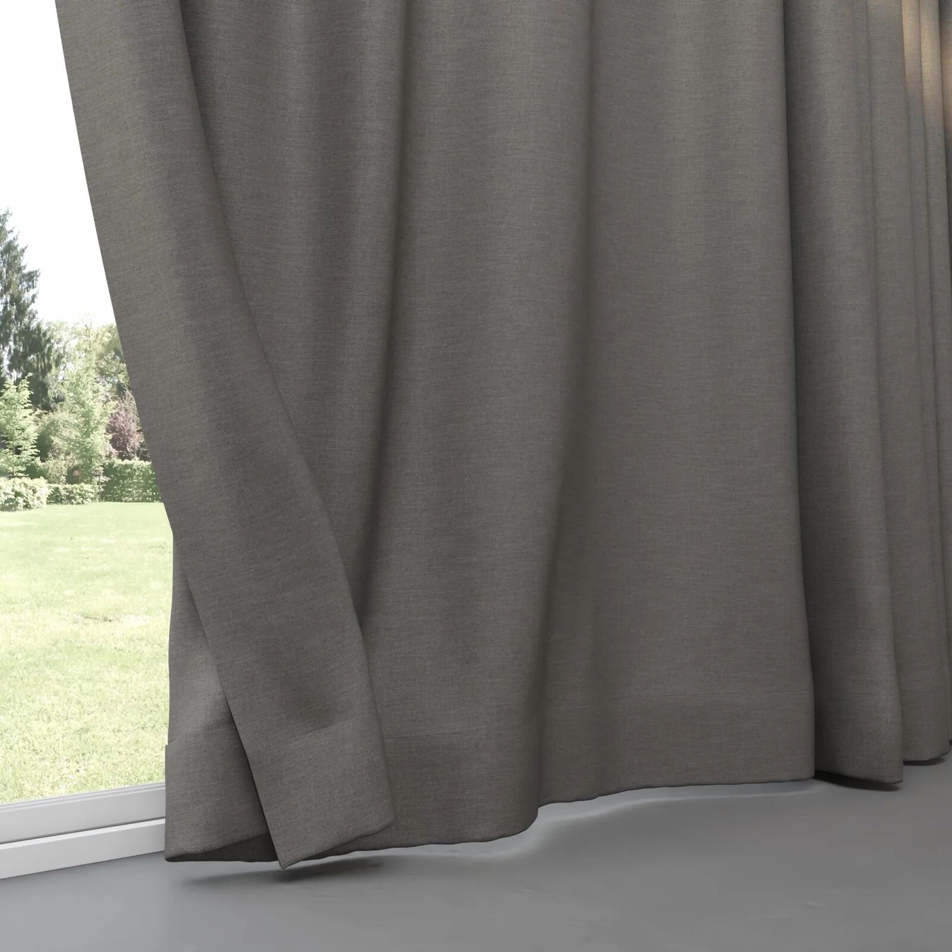 Bottom view of Casual Steel, pinch pleat