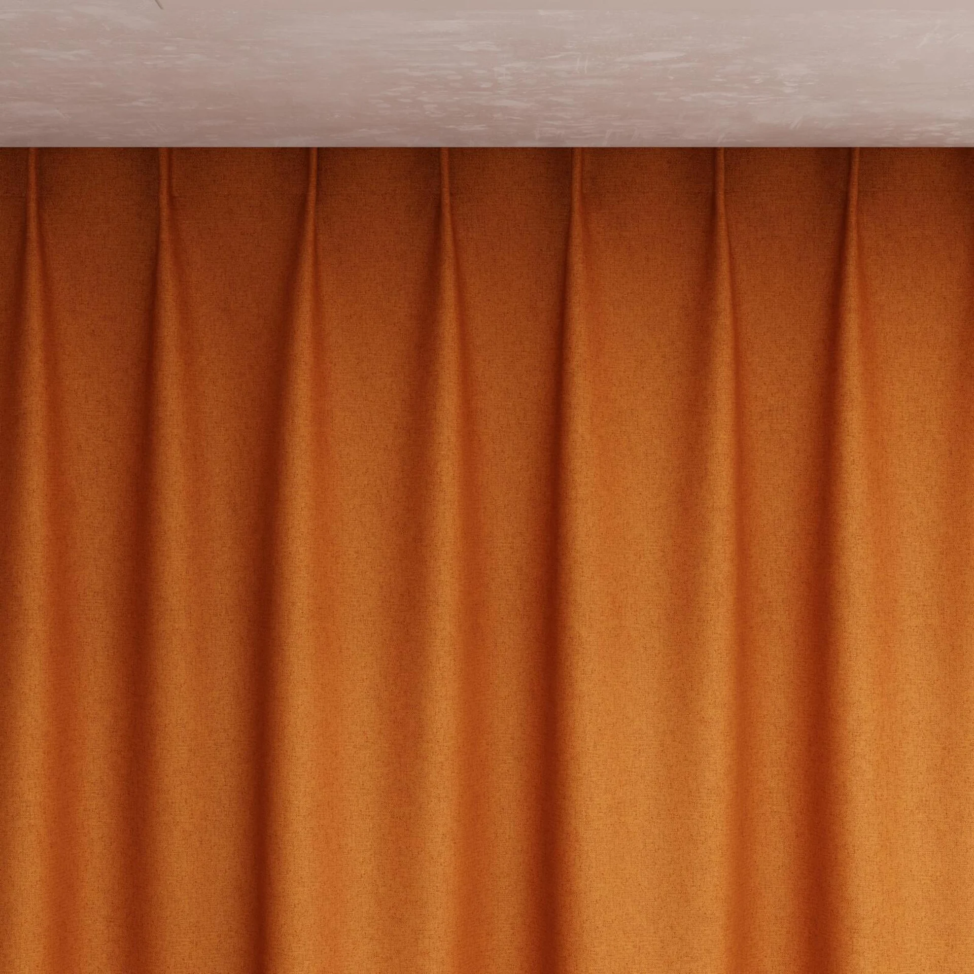 Top view of Liberate Mandarin, pinch pleat