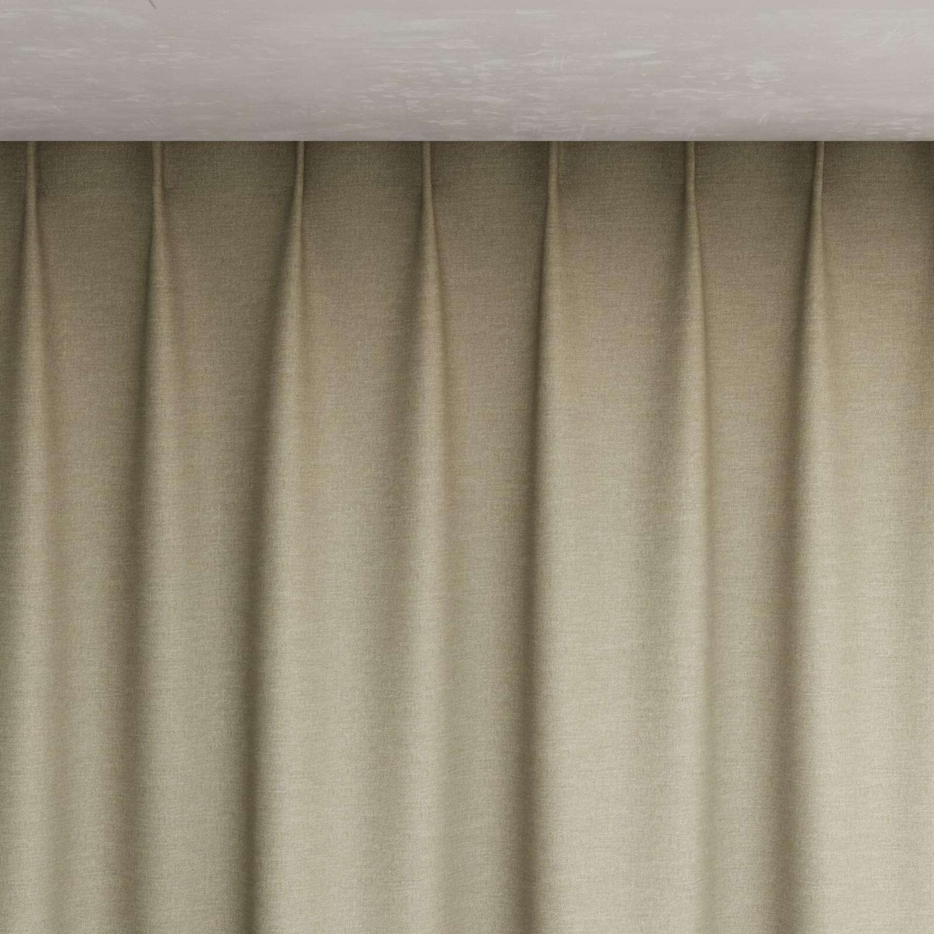 Top view of Casual Cement, pinch pleat