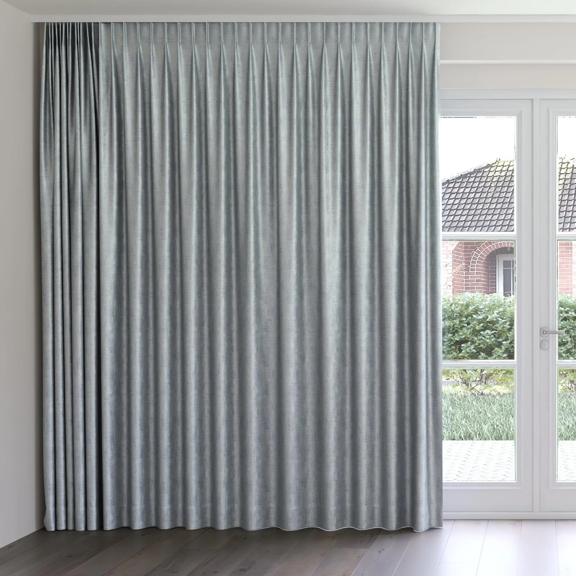 Front view of Nominee Pool, on curtain rail