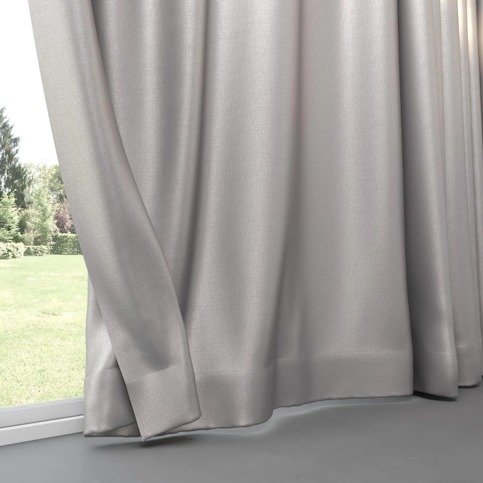 Bottom view of Consul Aluminium, pinch pleat