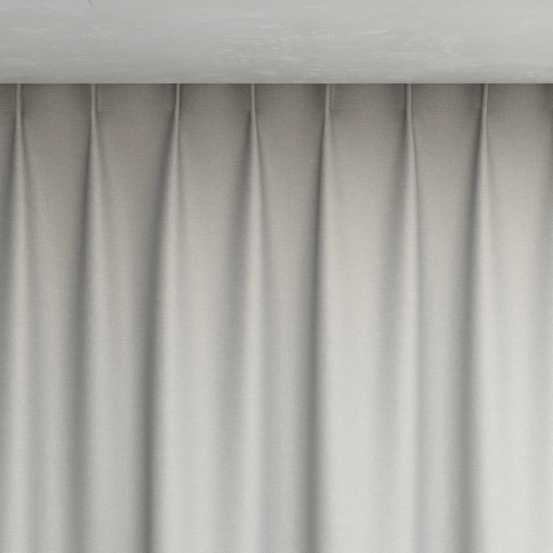 Top view of Eclipse Blackout Silver, pinch pleat
