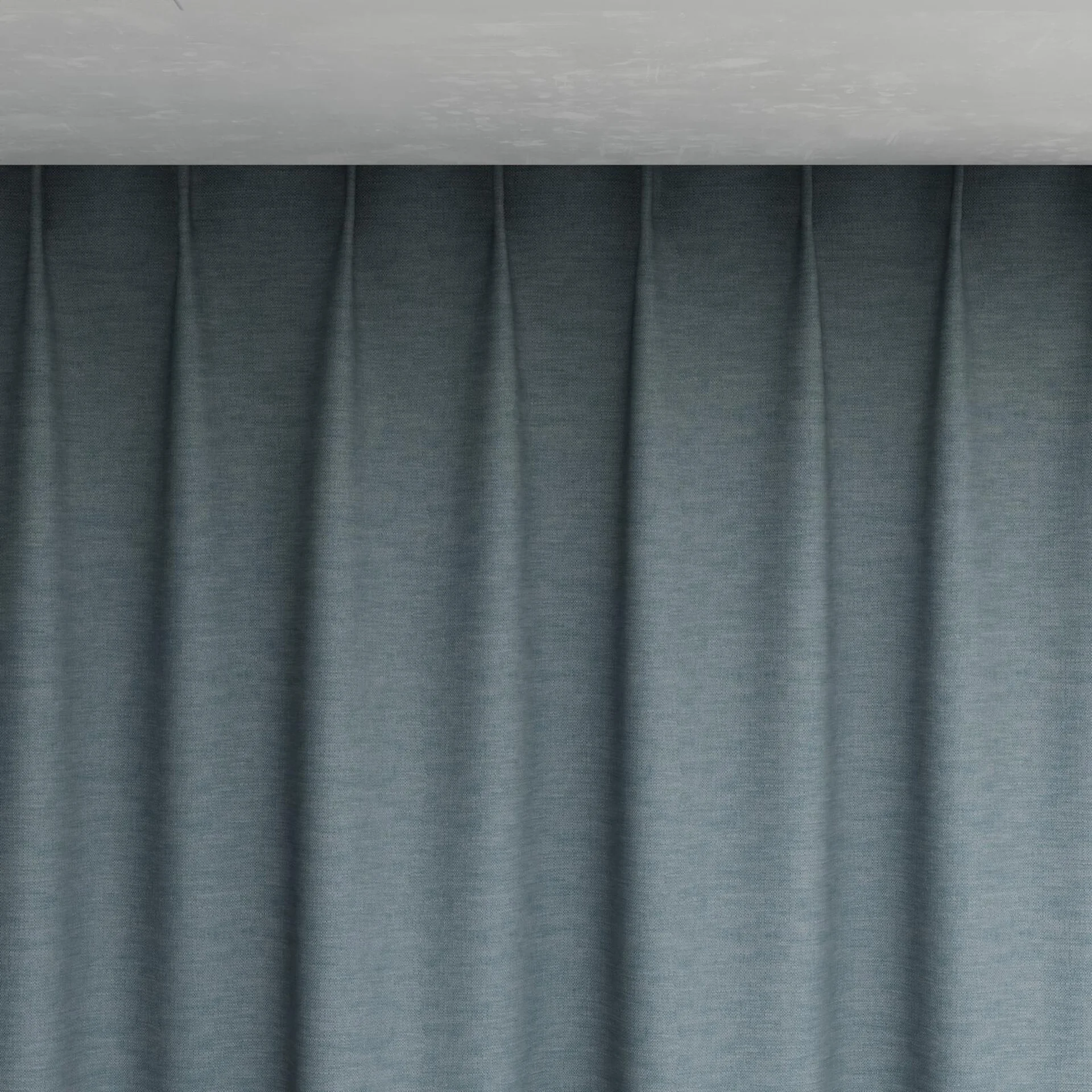 Top view of Colourwash Eco Ocean, pinch pleat