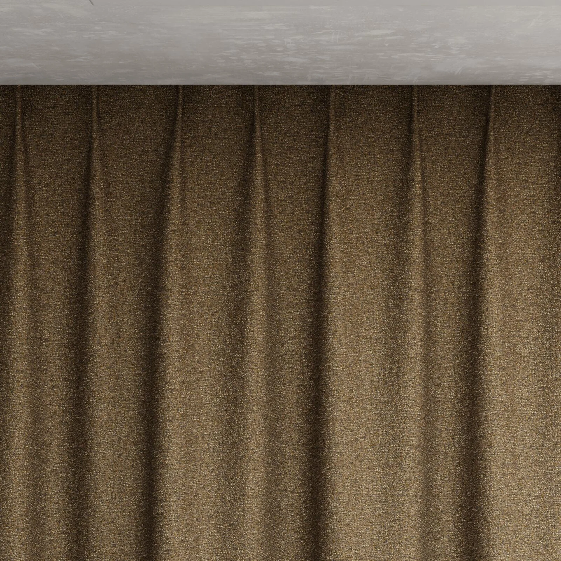 Top view of Bora Bora Bronze, pinch pleat