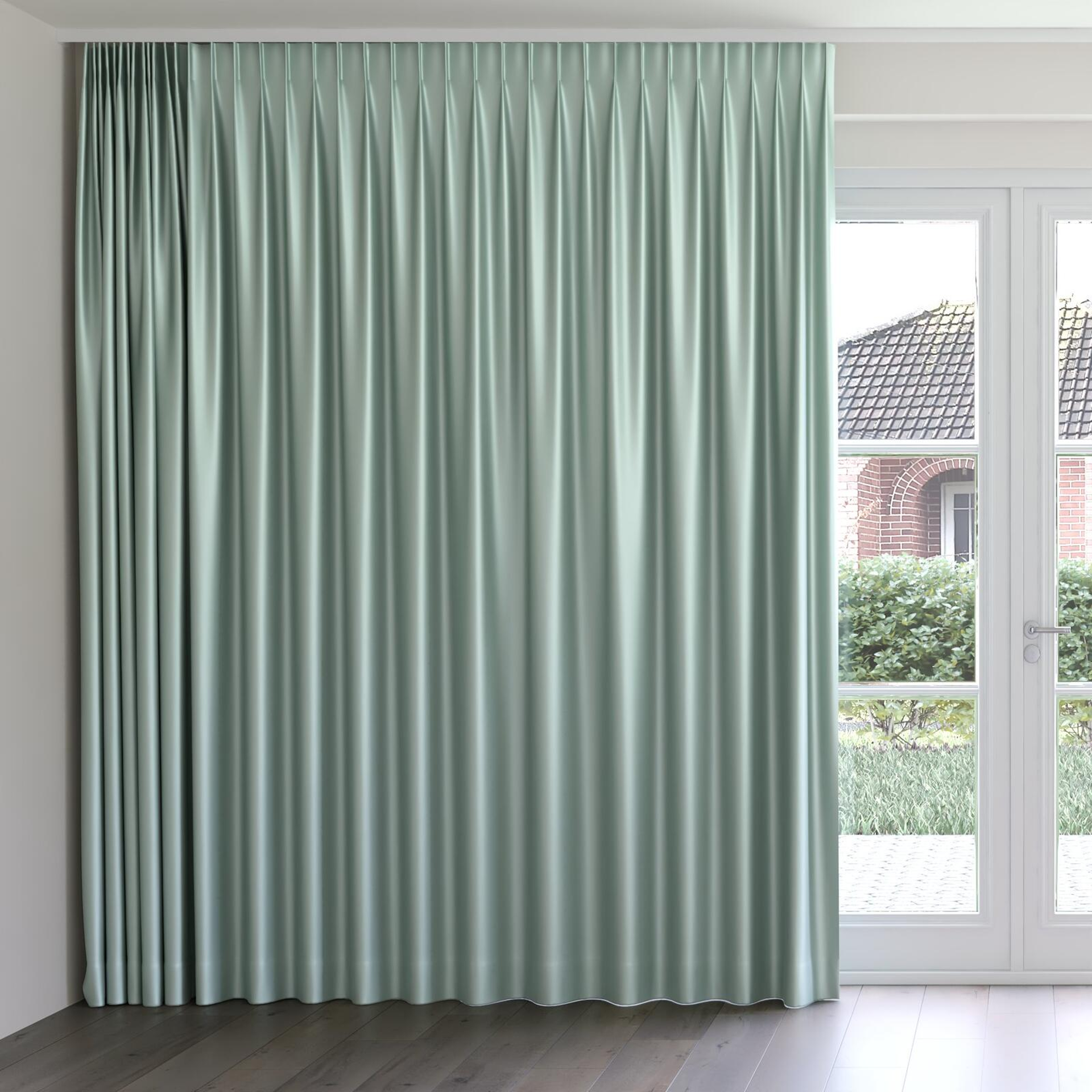 Front view of North Face Mineral, on curtain rail