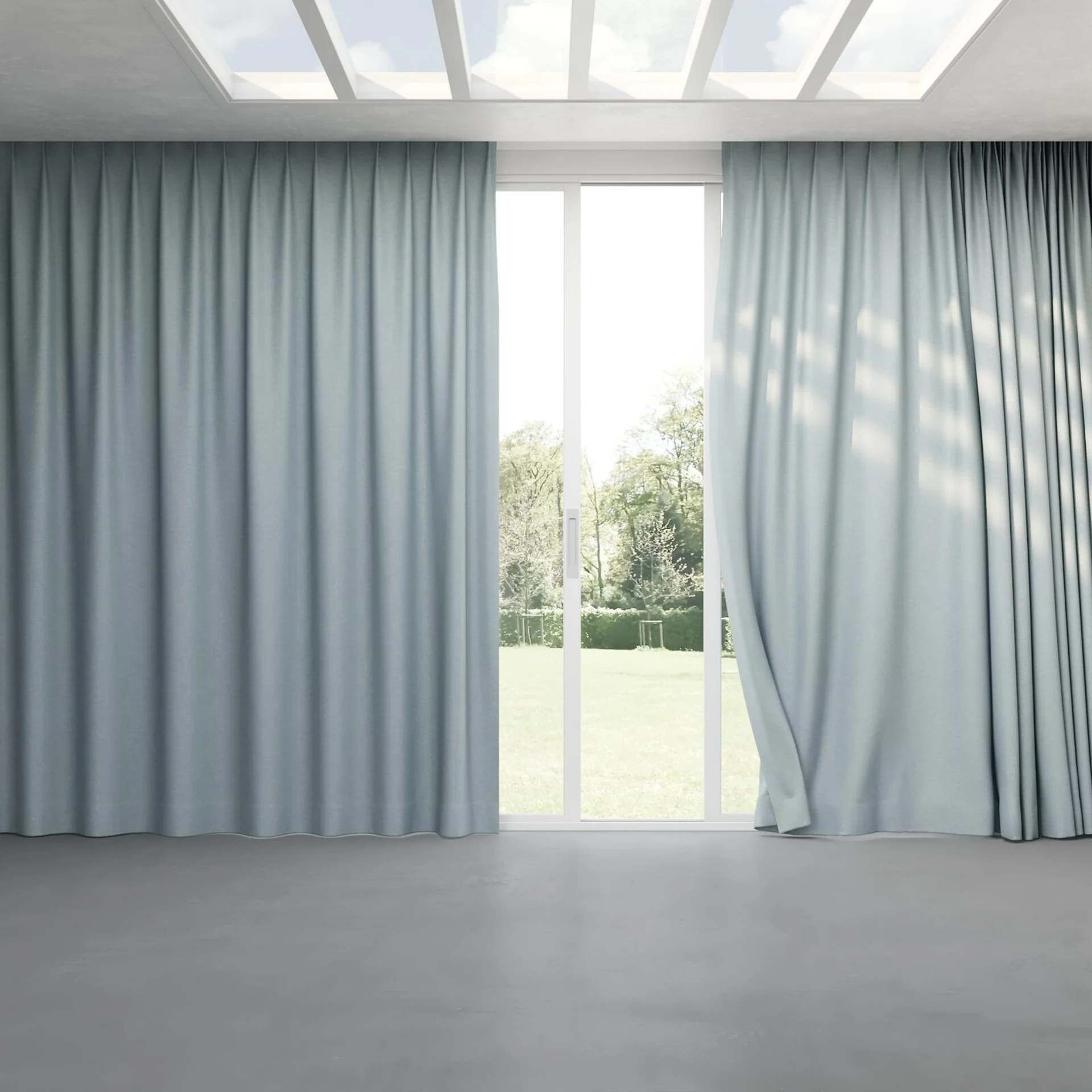 Full view of Casual Pool, pinch pleat