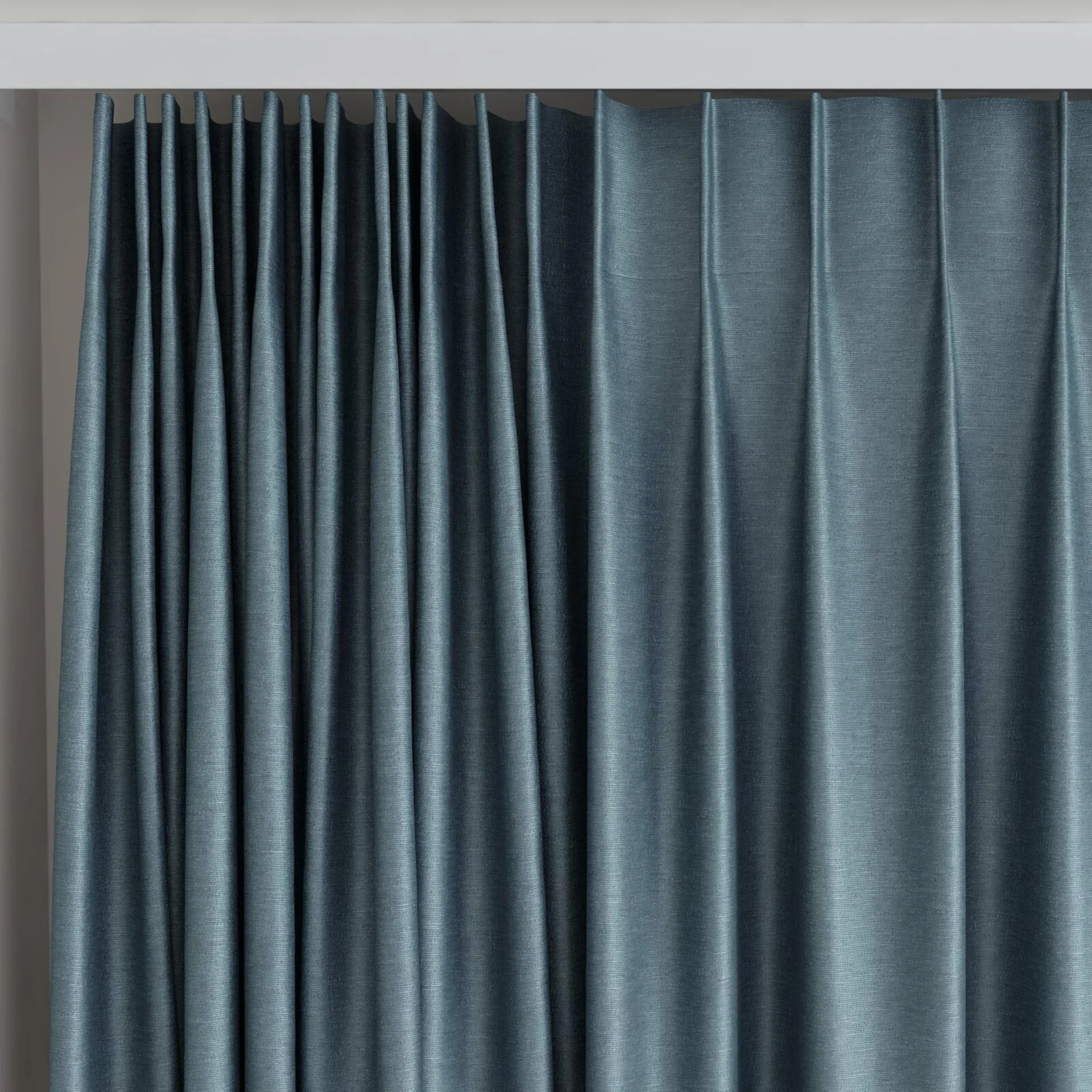 Top view of Provence Shale, on curtain rail