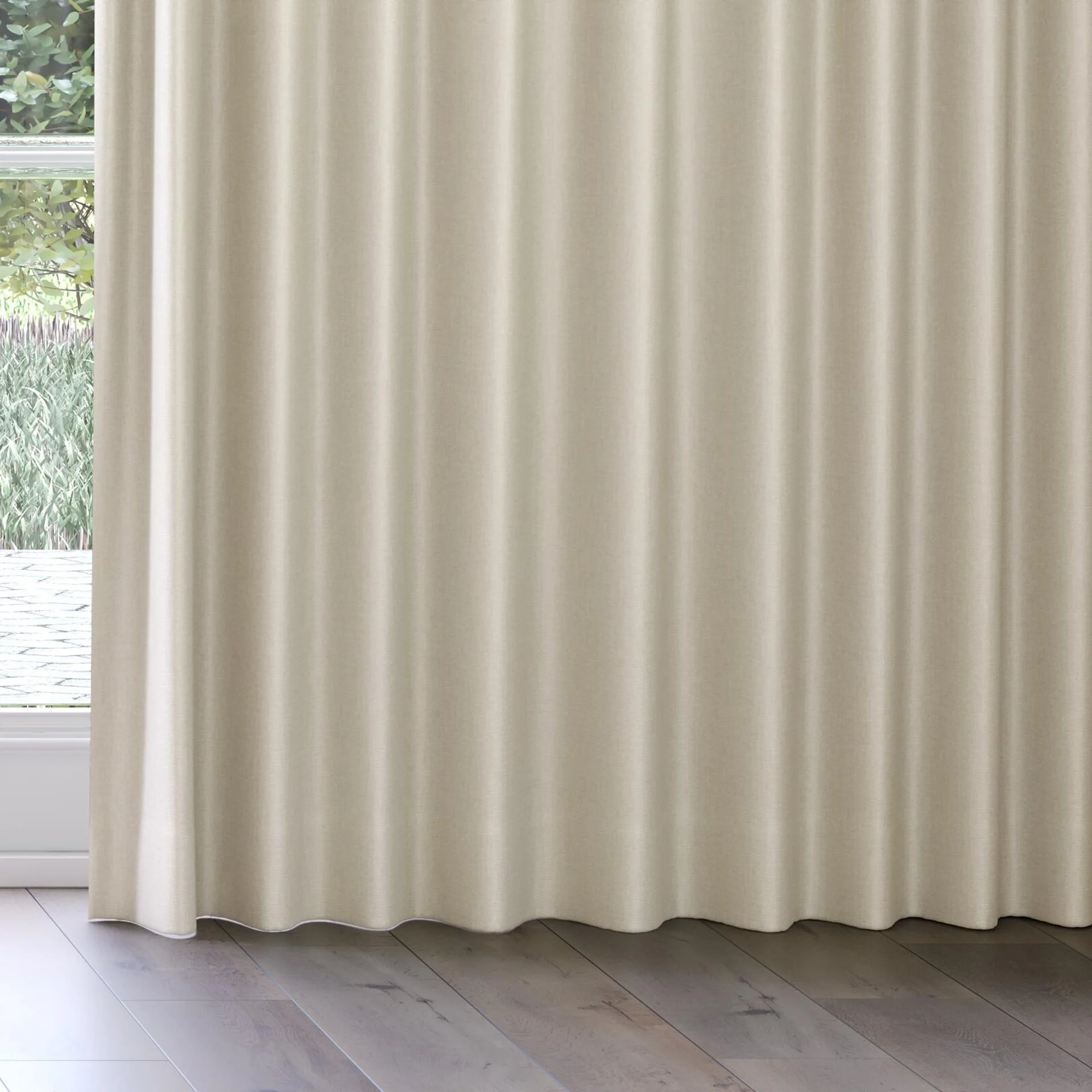 Bottom view of Tonga Sand, on curtain rail