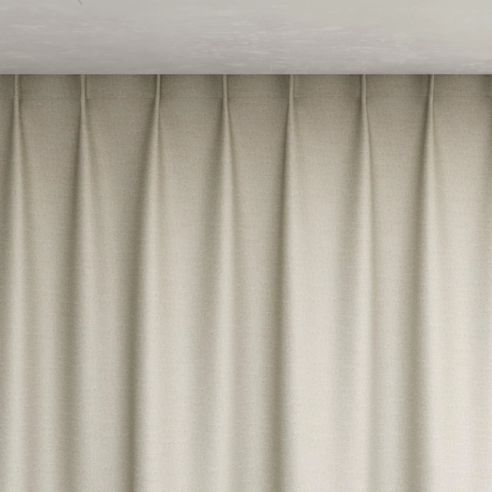 Top view of Ocean Jute, pinch pleat