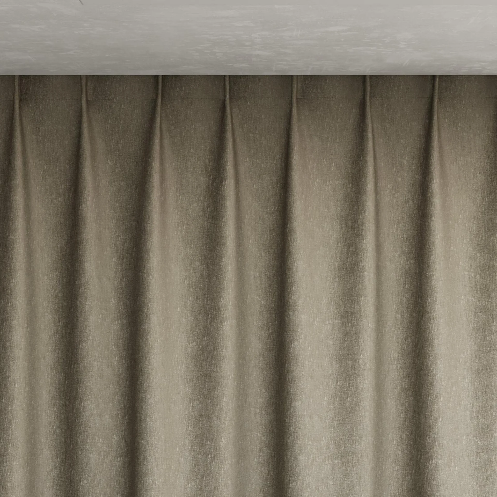 Top view of Rewind Chinchilla, pinch pleat