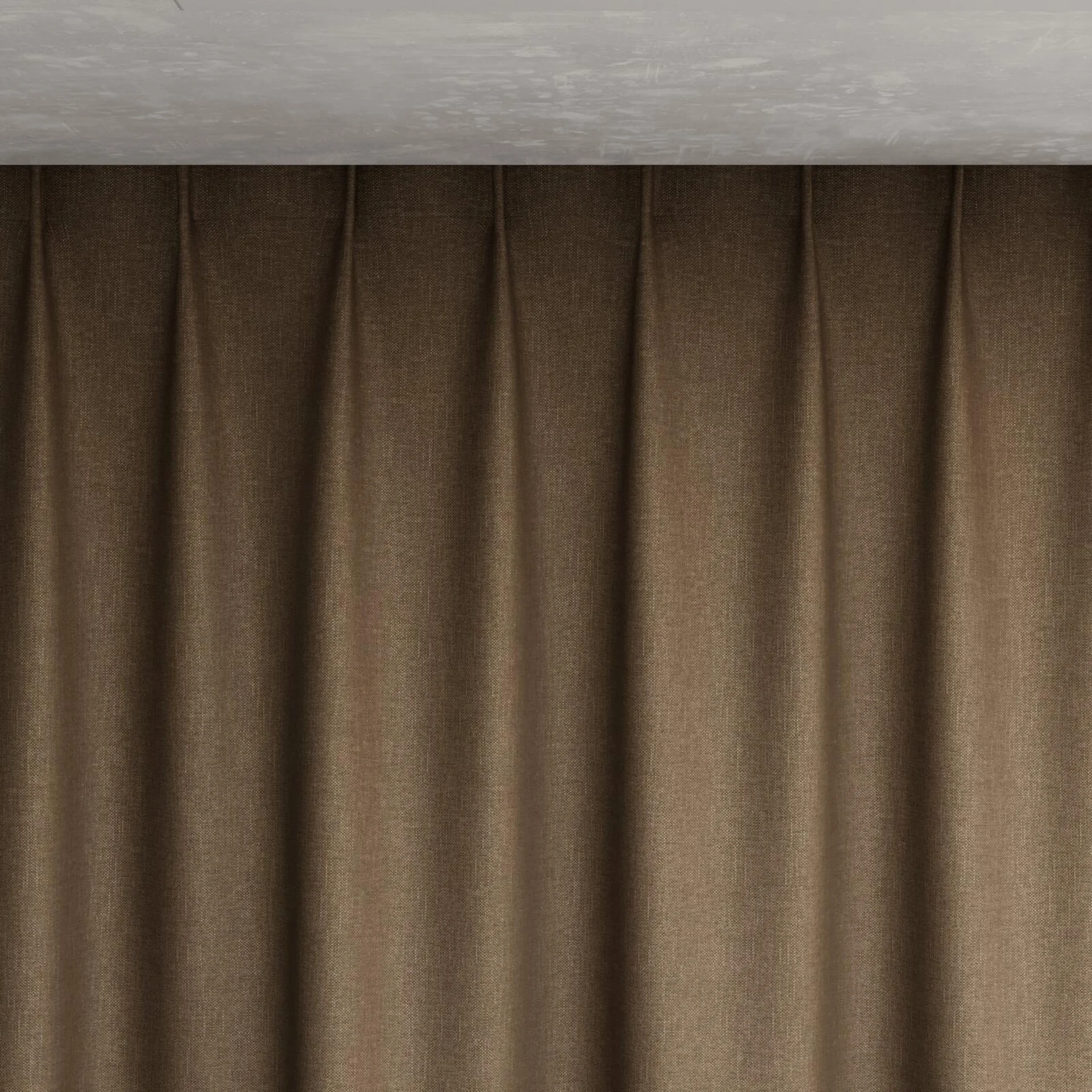 Top view of Perfecto Truffle, pinch pleat