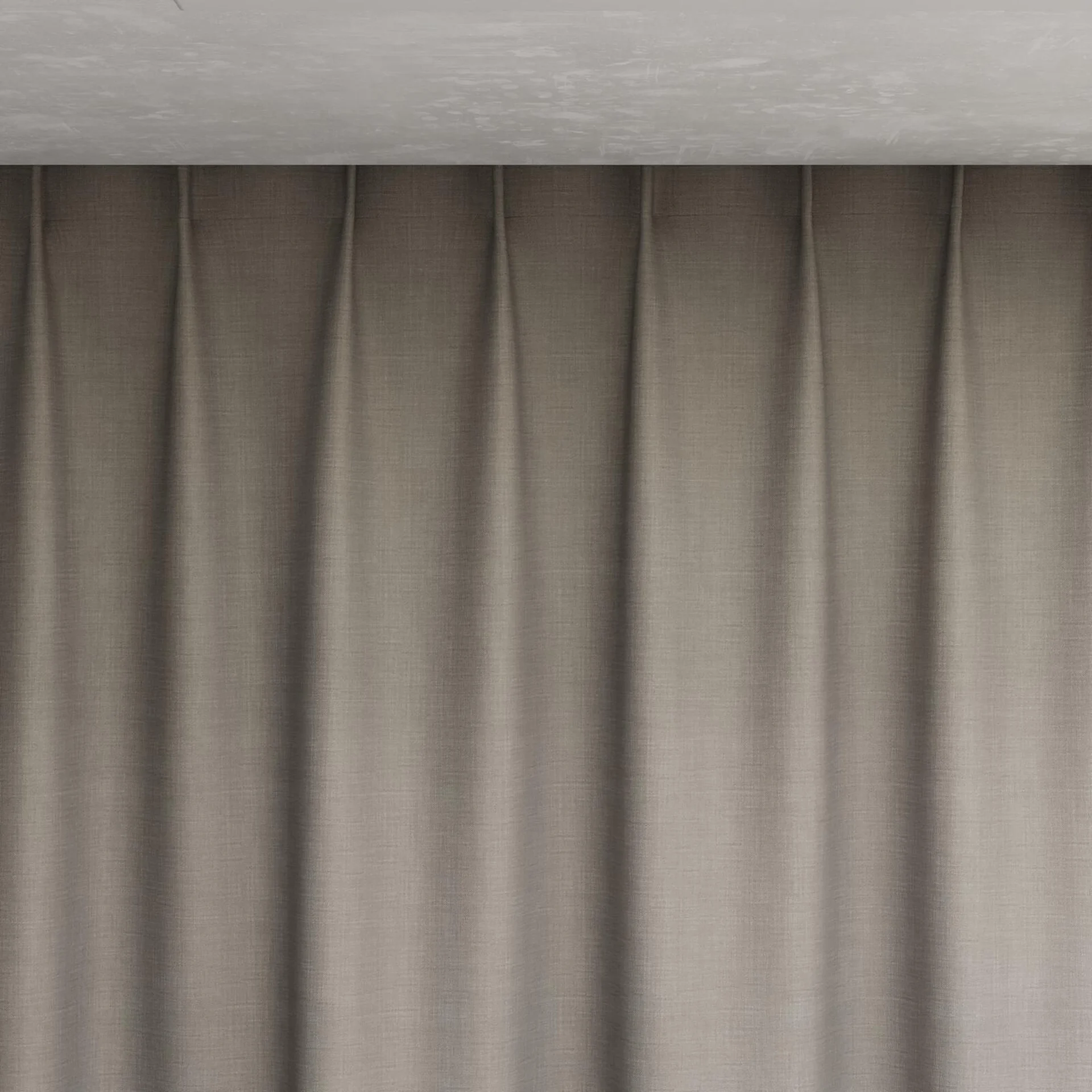 Top view of Loci Dim Out Aluminium, pinch pleat