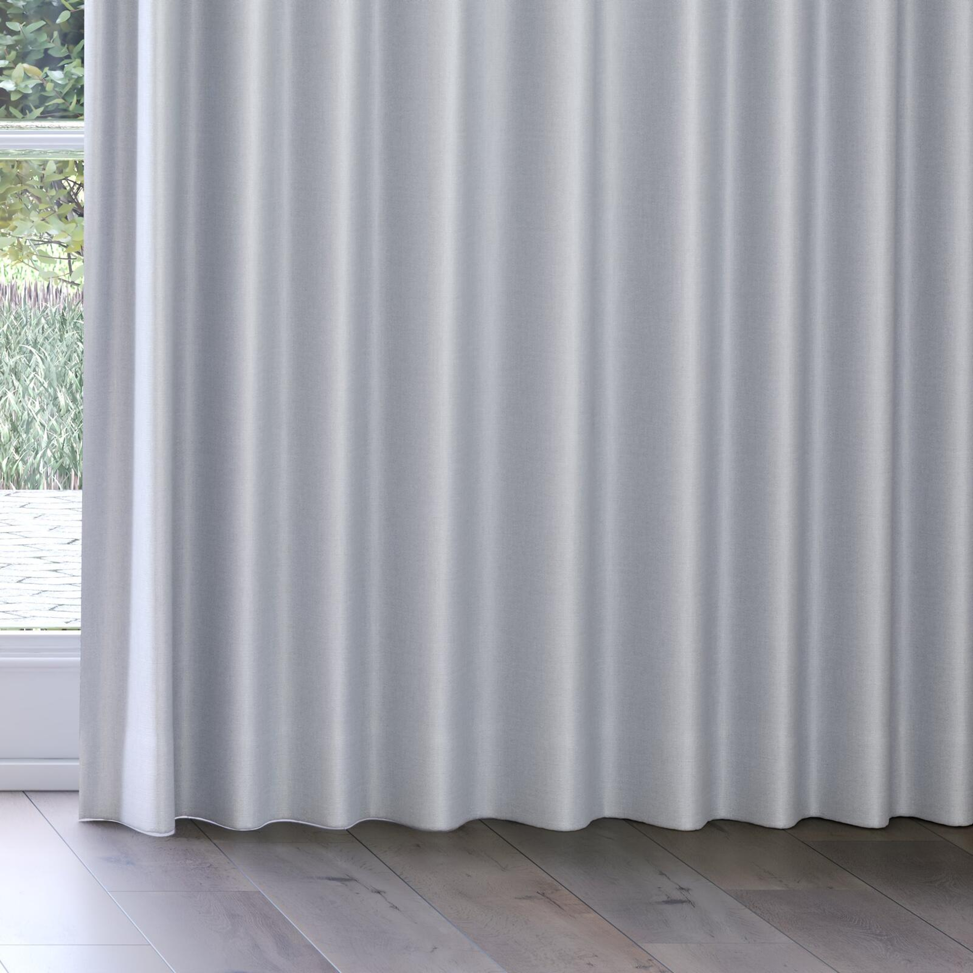 Bottom view of Tonga Feather, on curtain rail