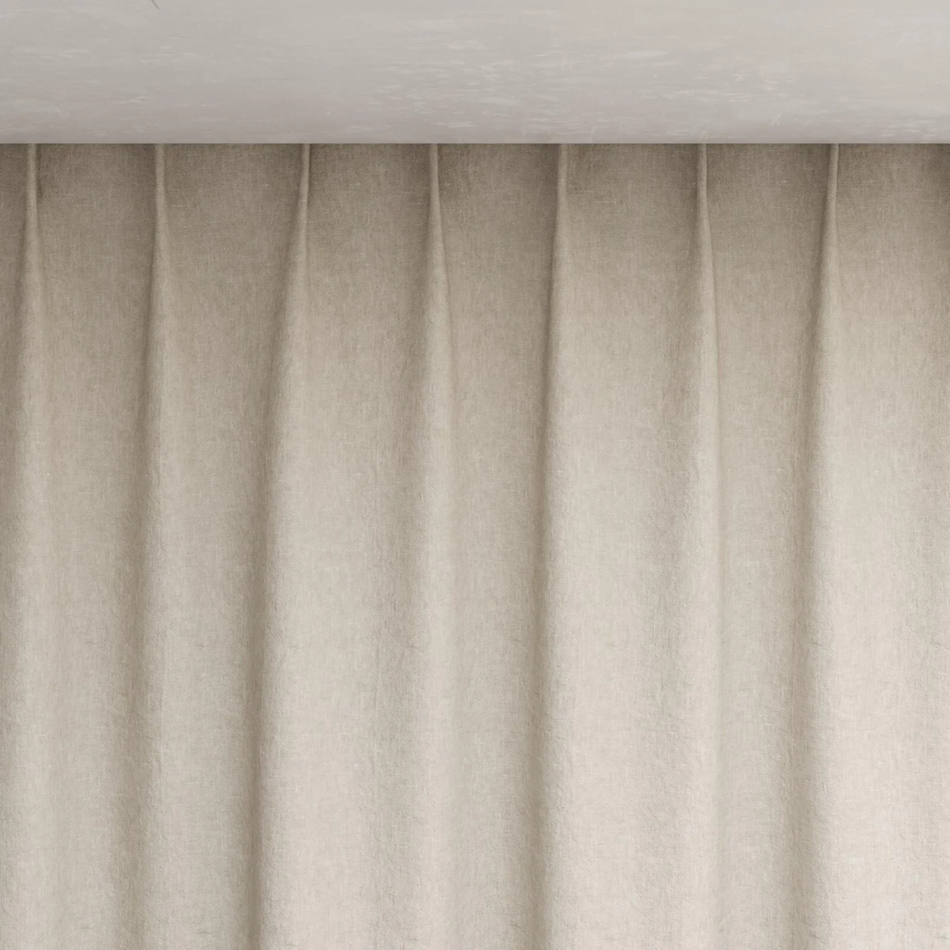 Top view of Obi Stonewash Linen, pinch pleat