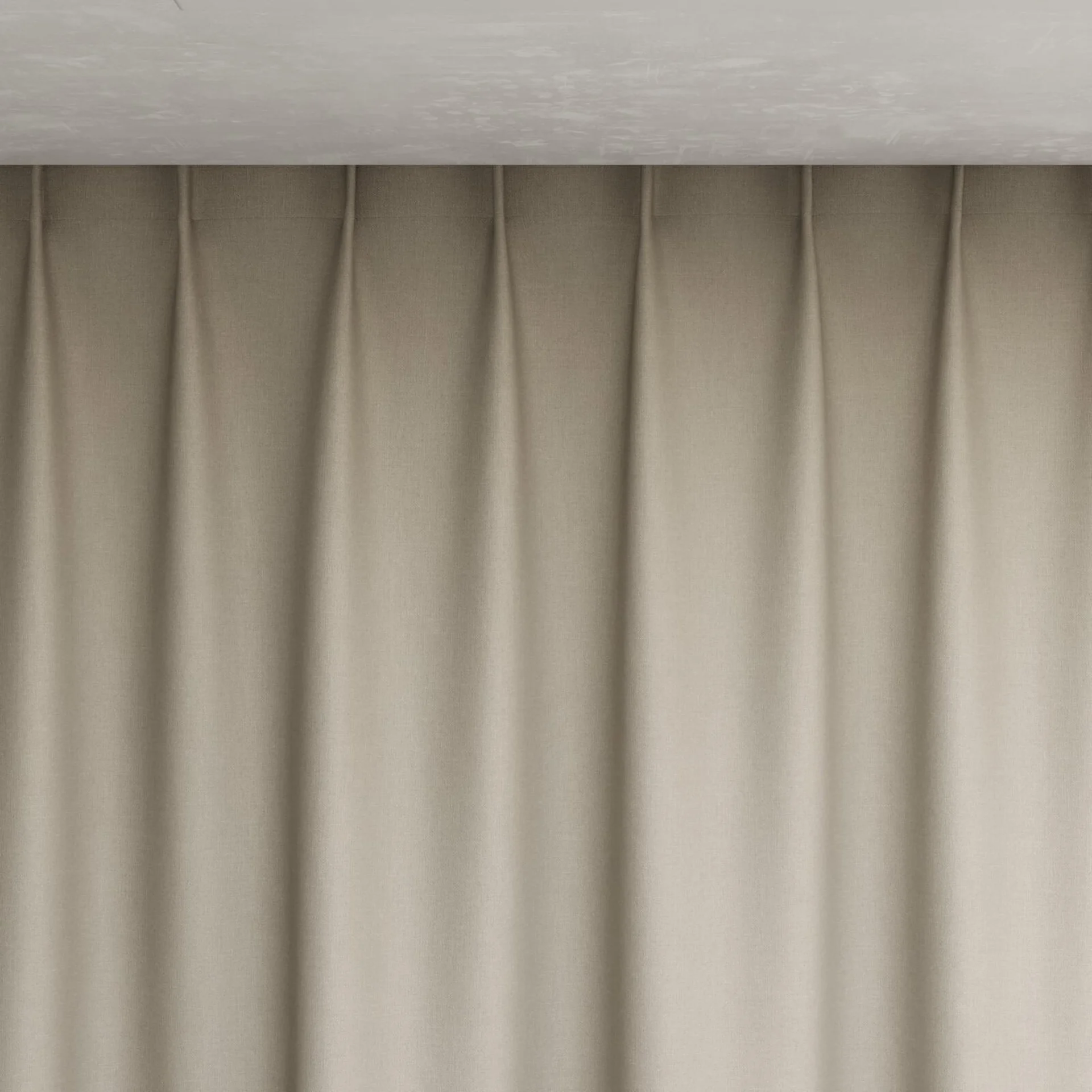 Top view of Kanvas Stucco, pinch pleat