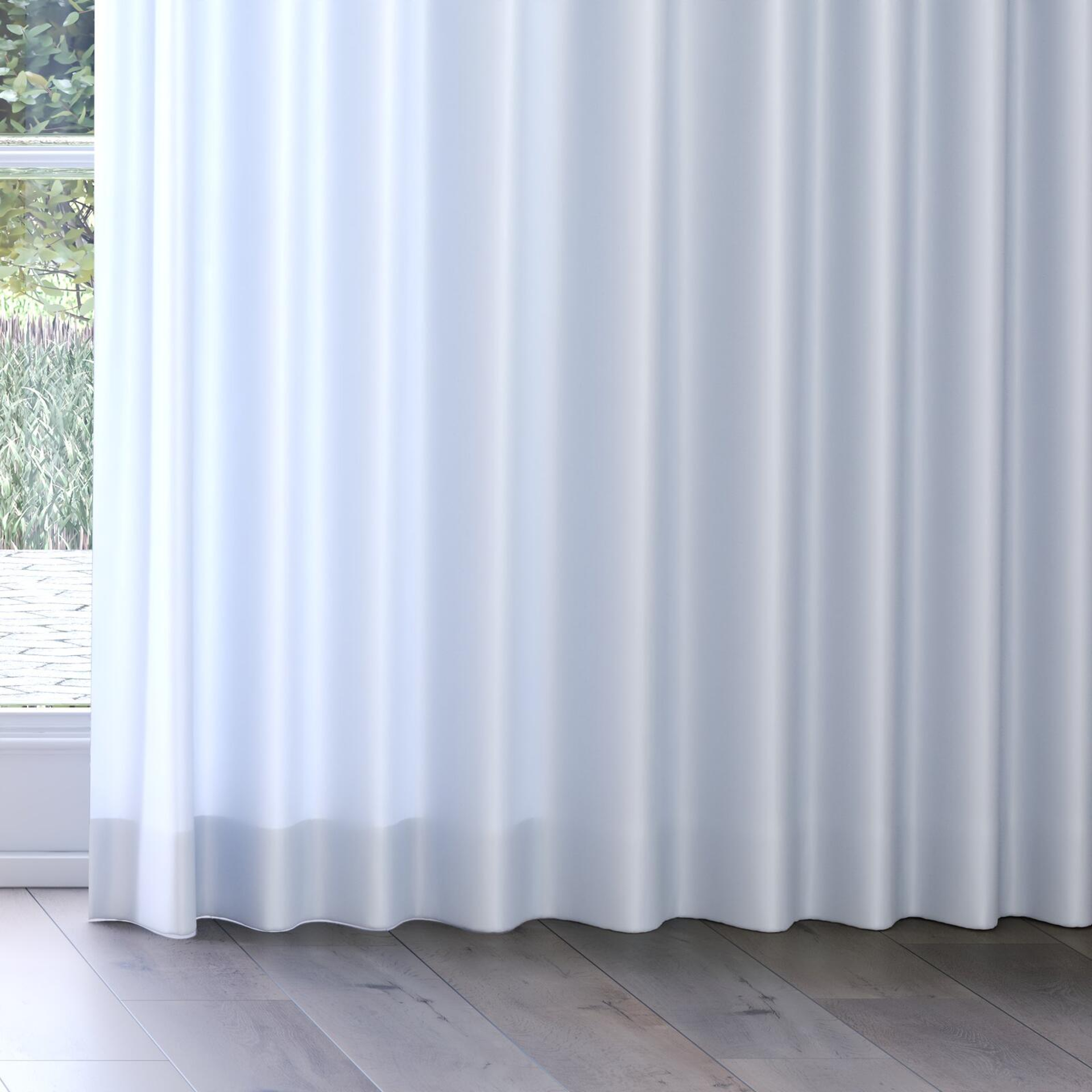 Bottom view of Optima Rain, on curtain rail