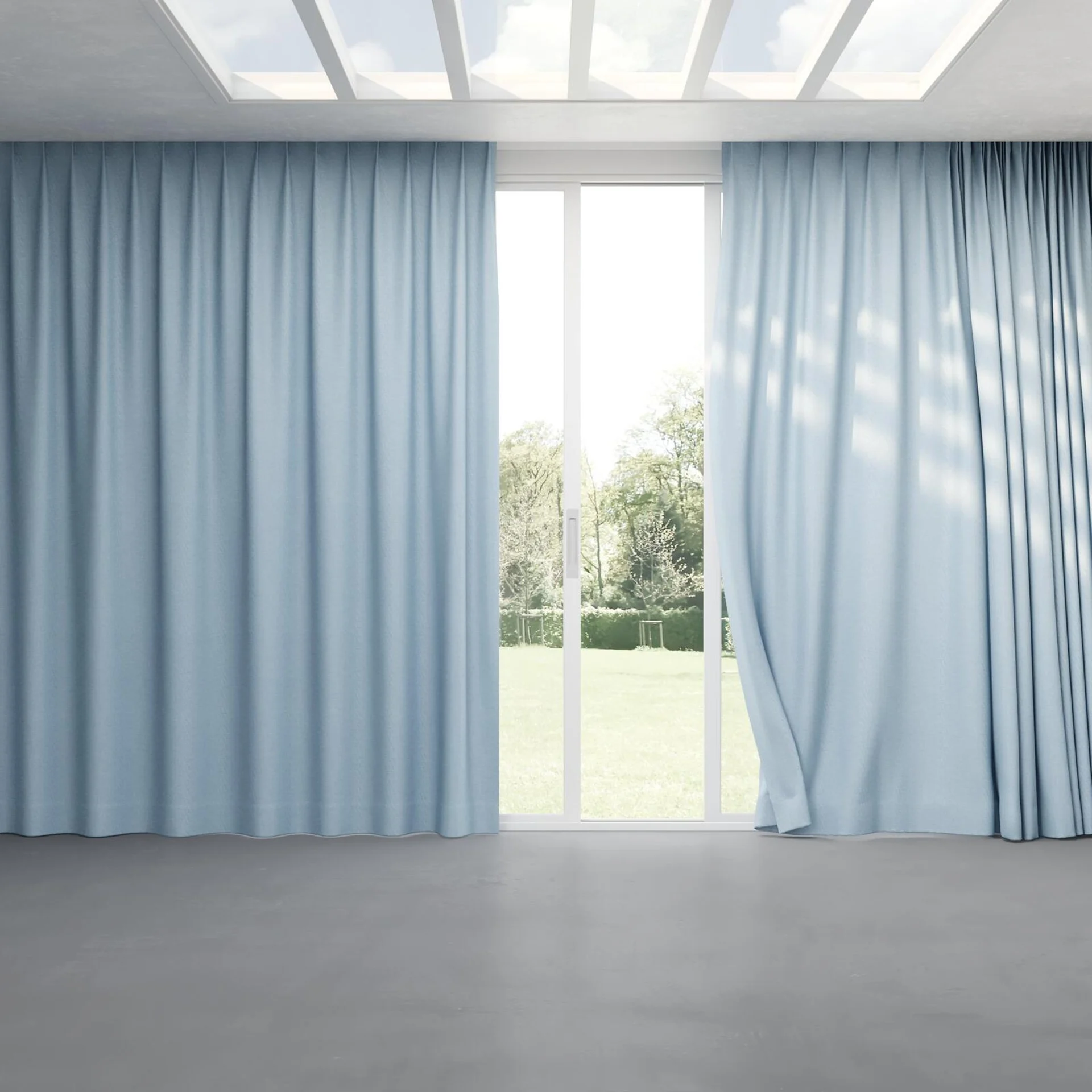 Full view of Casual Horizon, pinch pleat
