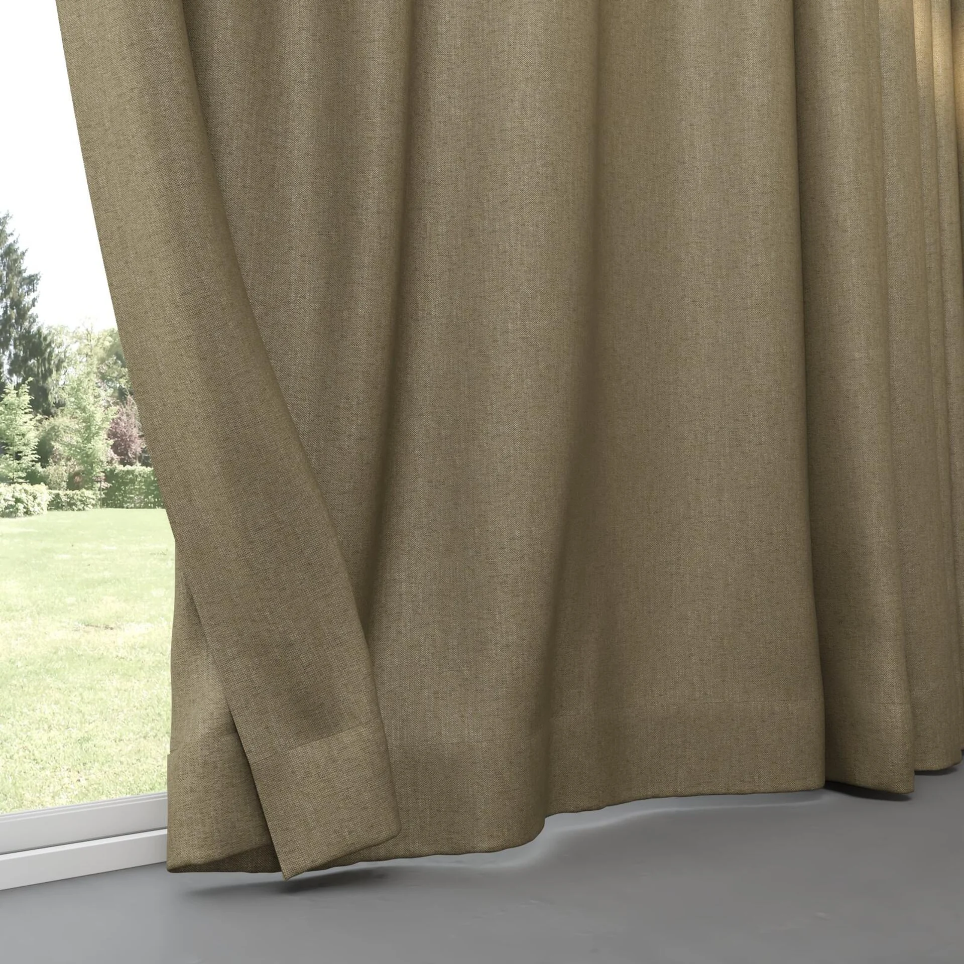 Bottom view of Bronco Dune, pinch pleat