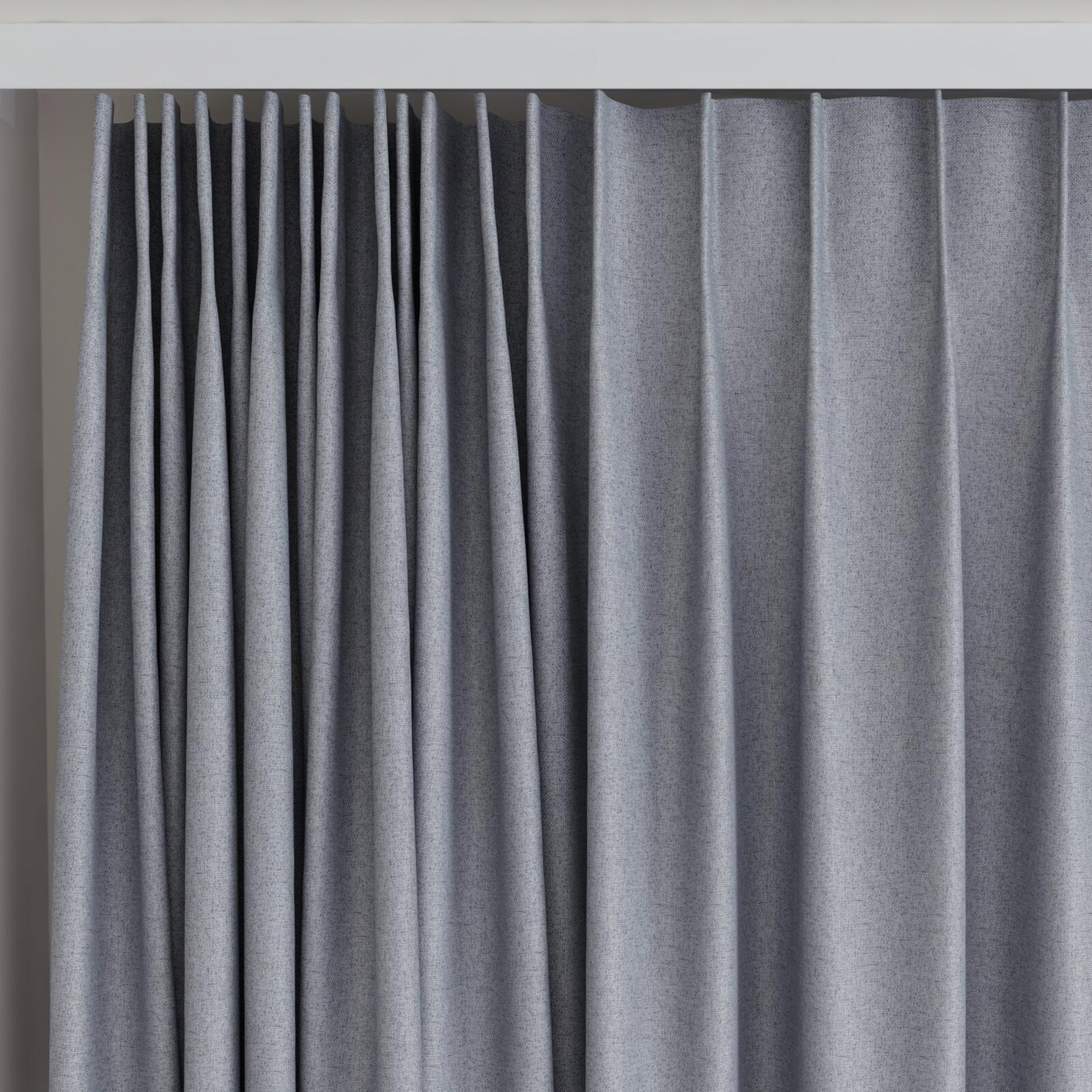 Top view of Liberate Gull, on curtain rail