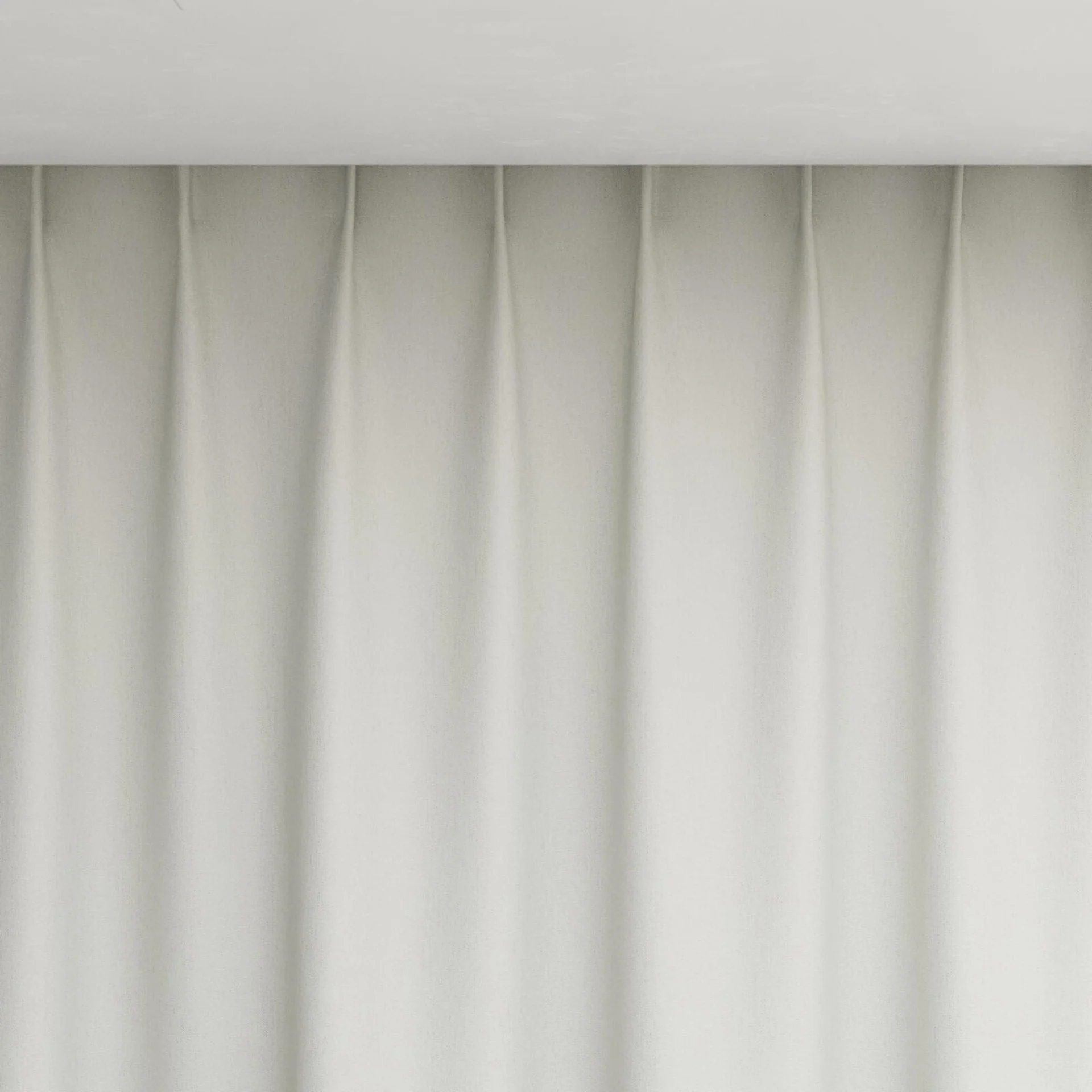 Top view of Retreat II Shell, pinch pleat
