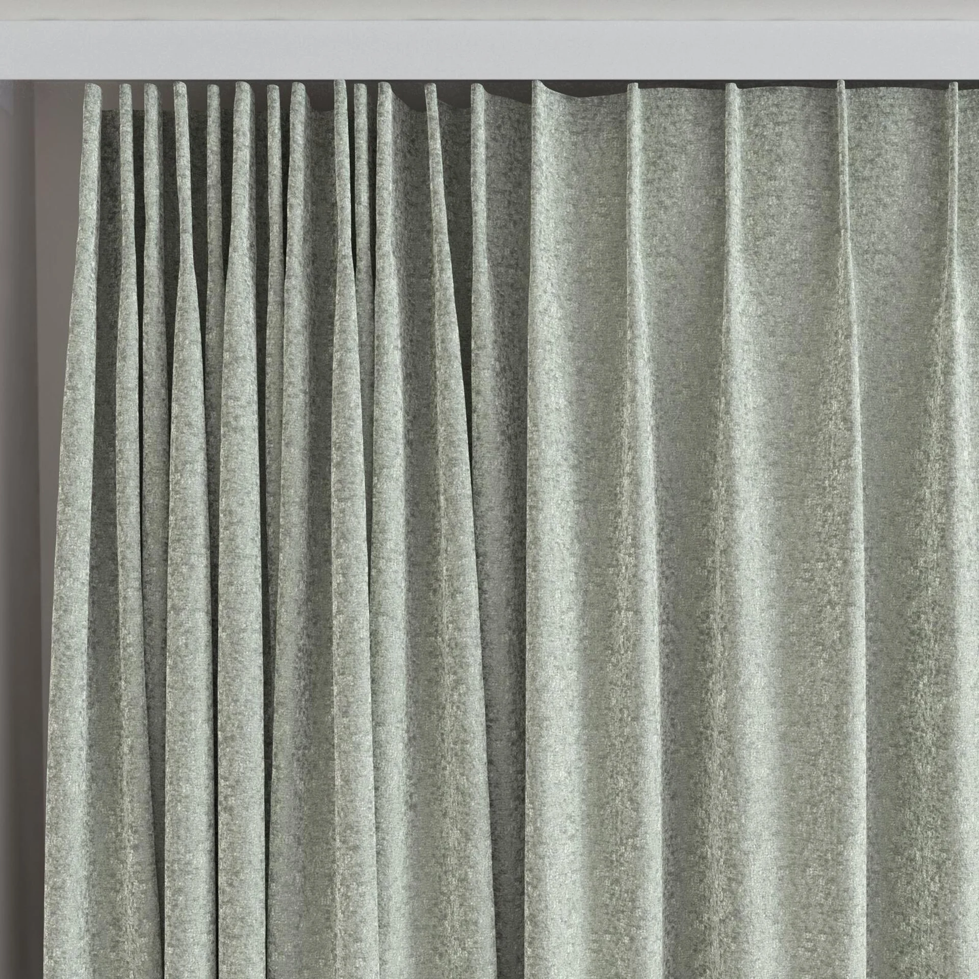 Top view of Brigadier Thyme, on curtain rail