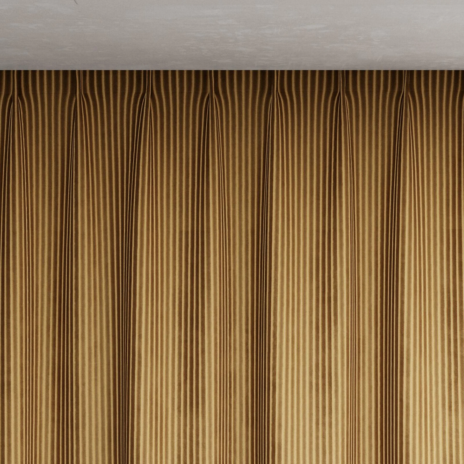 Top view of Embrace Pecan, pinch pleat