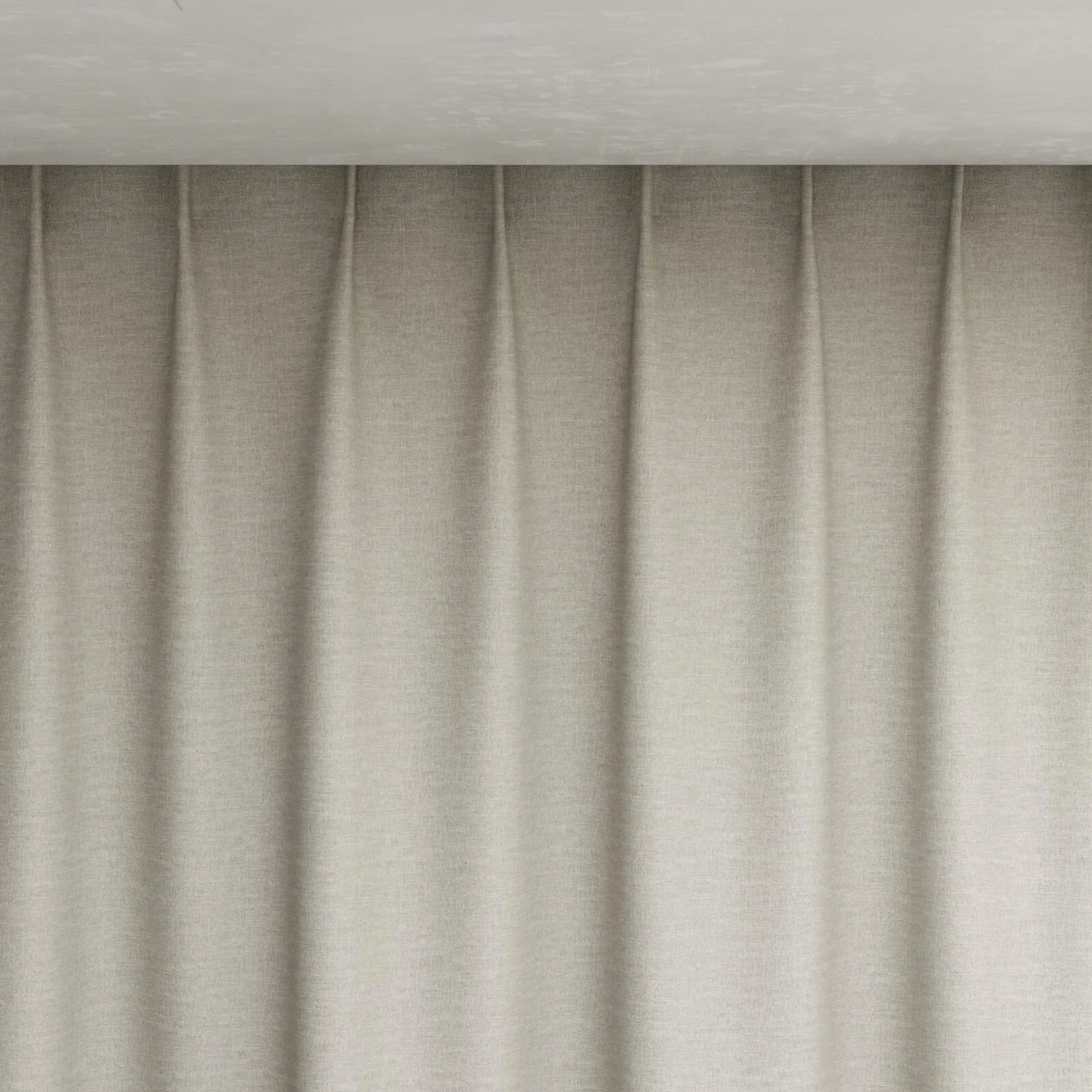 Top view of Casual Flint, pinch pleat