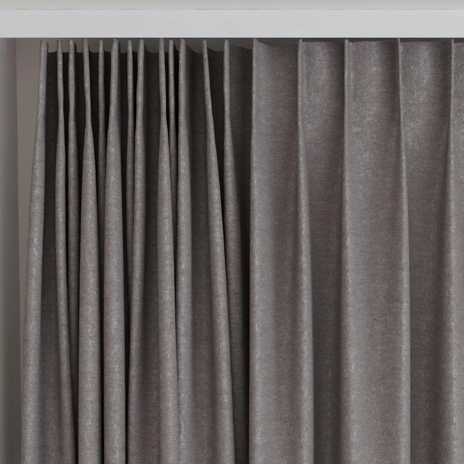 Top view of Drama Excalibur, on curtain rail