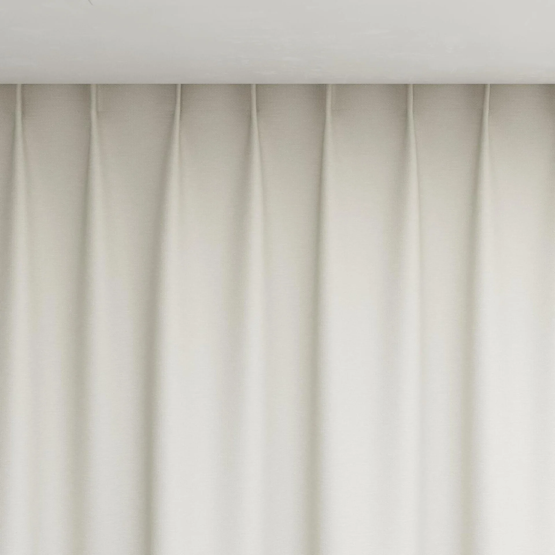 Top view of Colourwash Eco Champagne, pinch pleat