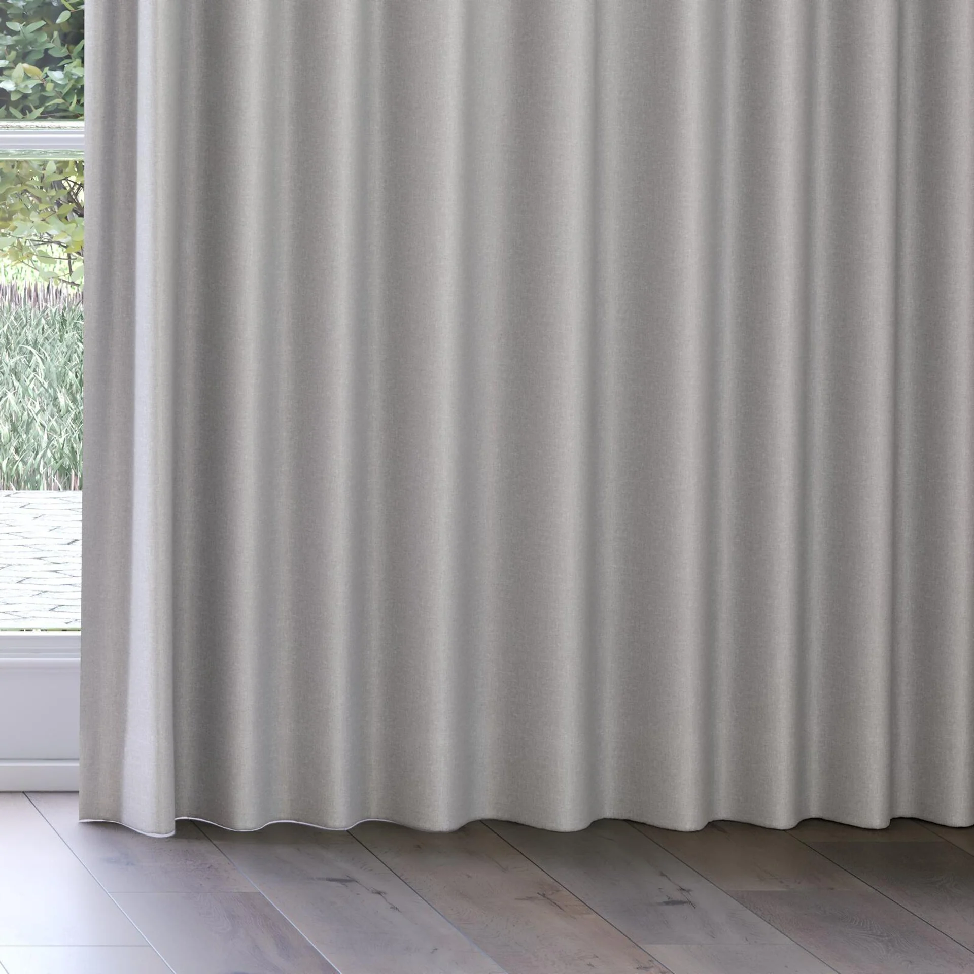 Bottom view of Re Delis Aluminium, on curtain rail