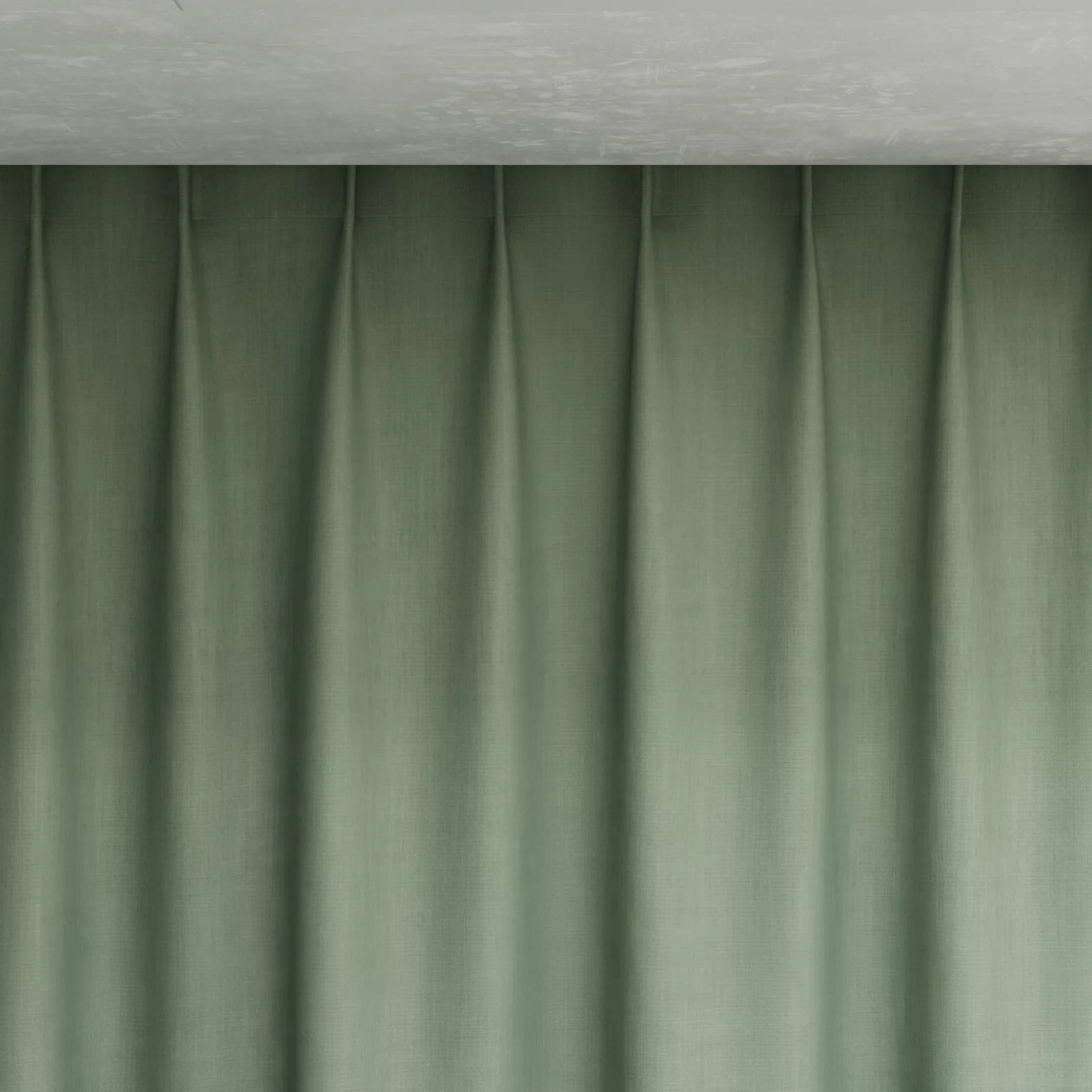 Top view of Lexicon Sage, pinch pleat