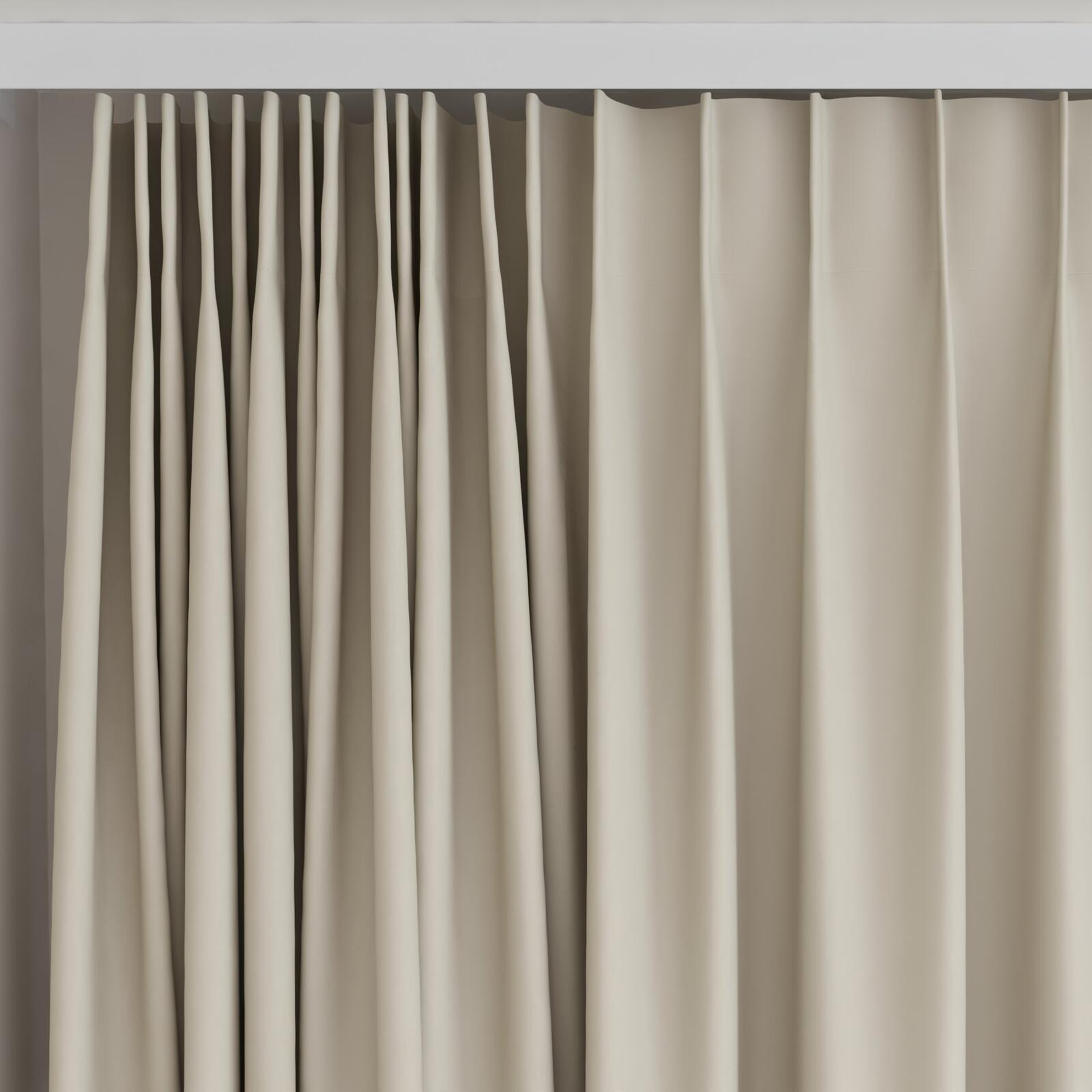 Top view of Vela Oyster, on curtain rail