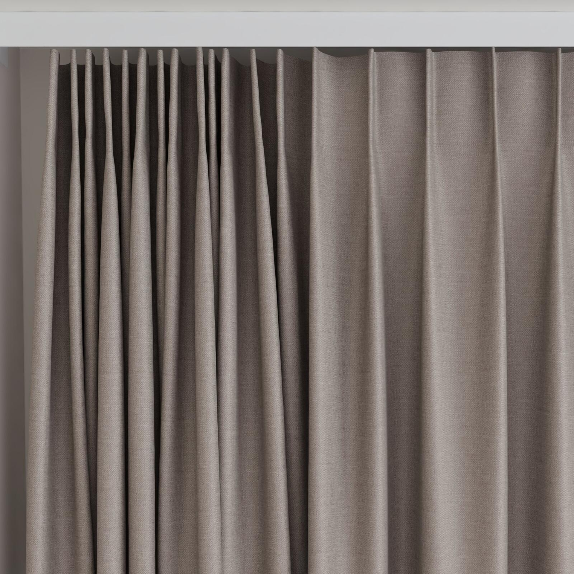 Top view of Urban Soil, on curtain rail