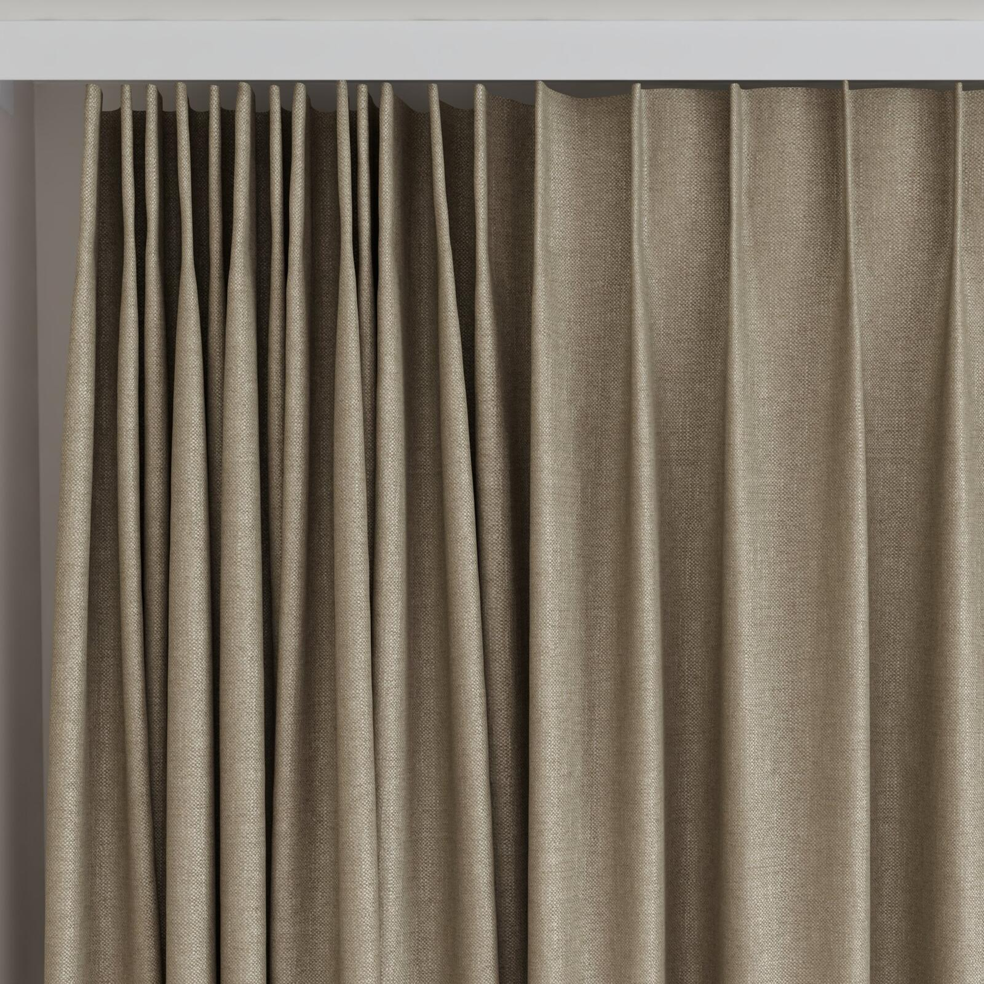 Top view of Bronco Fossil, on curtain rail