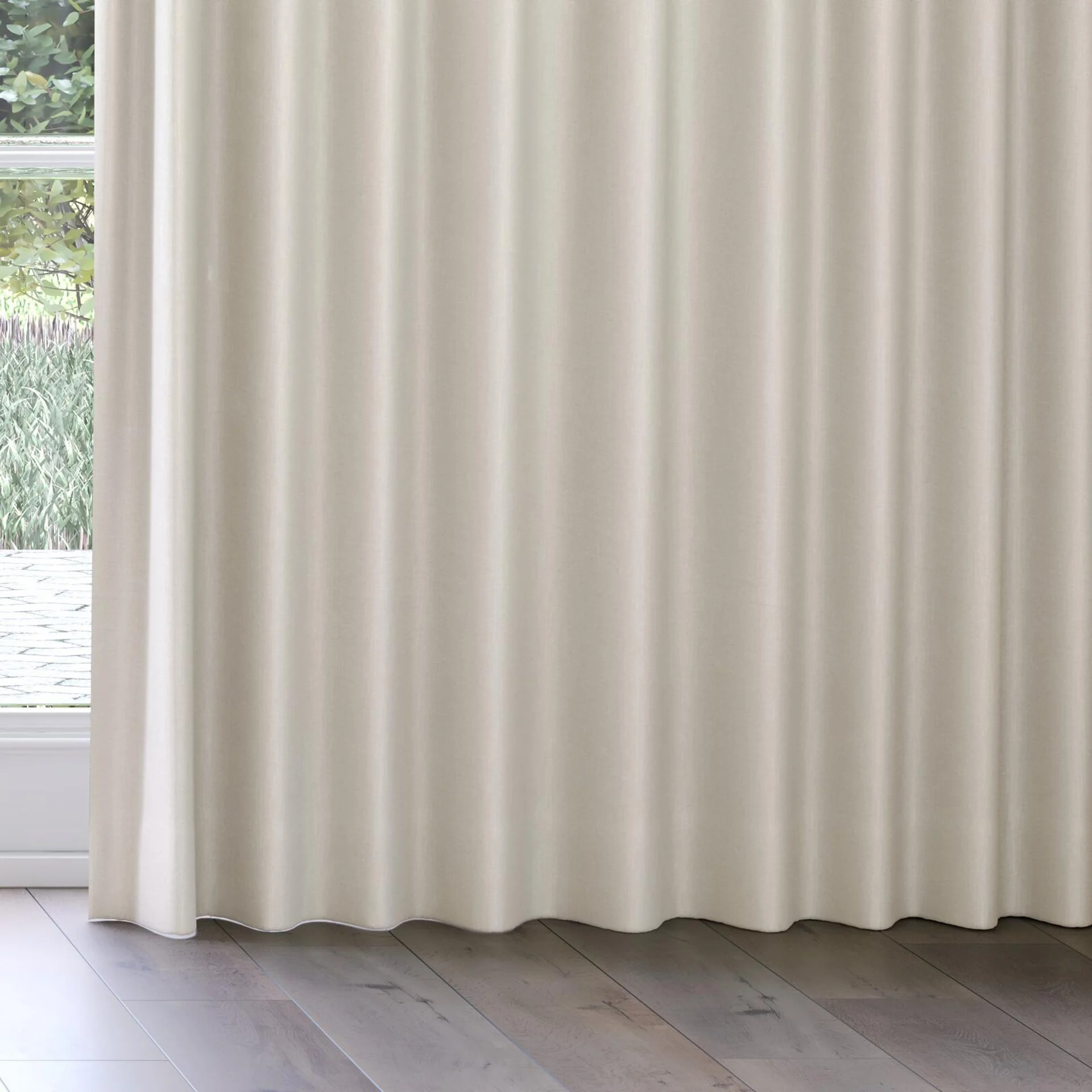 Bottom view of Bavaria Sand, on curtain rail