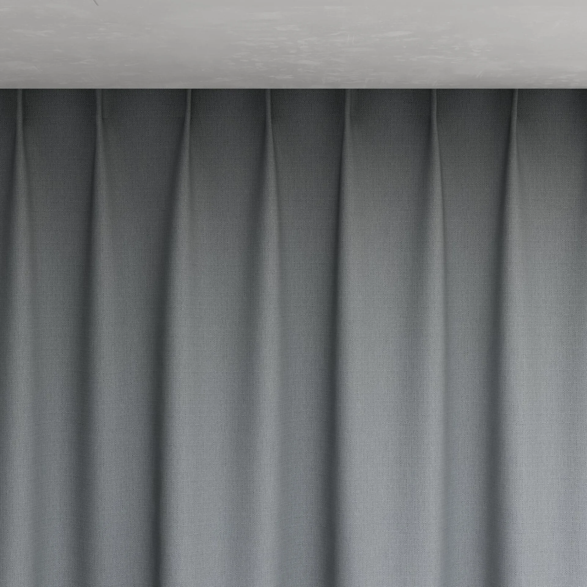 Top view of Darkness Aluminium, pinch pleat