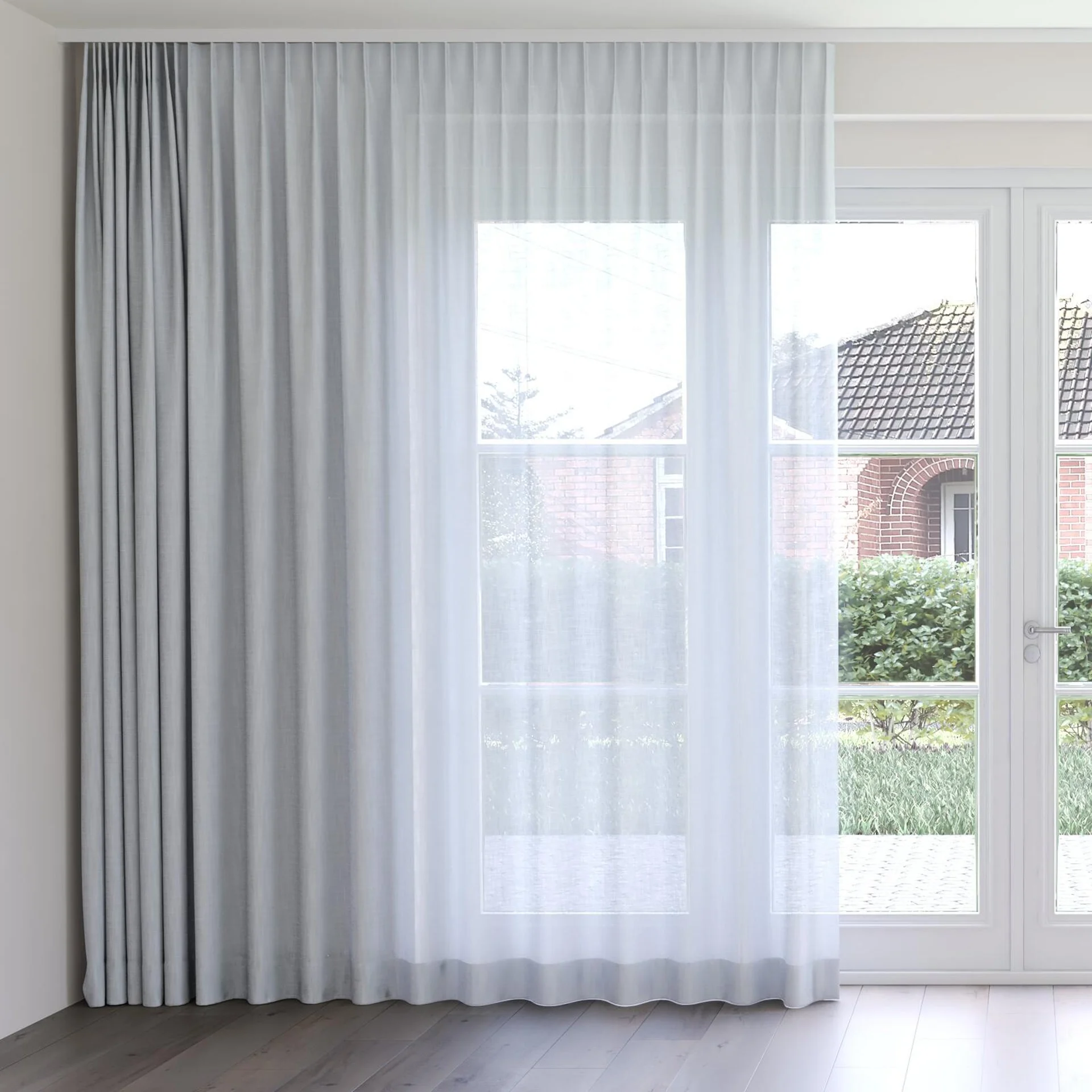 Front view of Release Whisper, on curtain rail