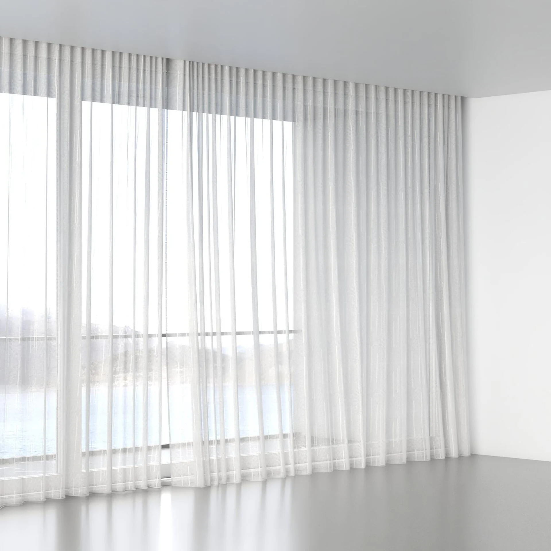 Full view of Tidal Pearl, wave pleat