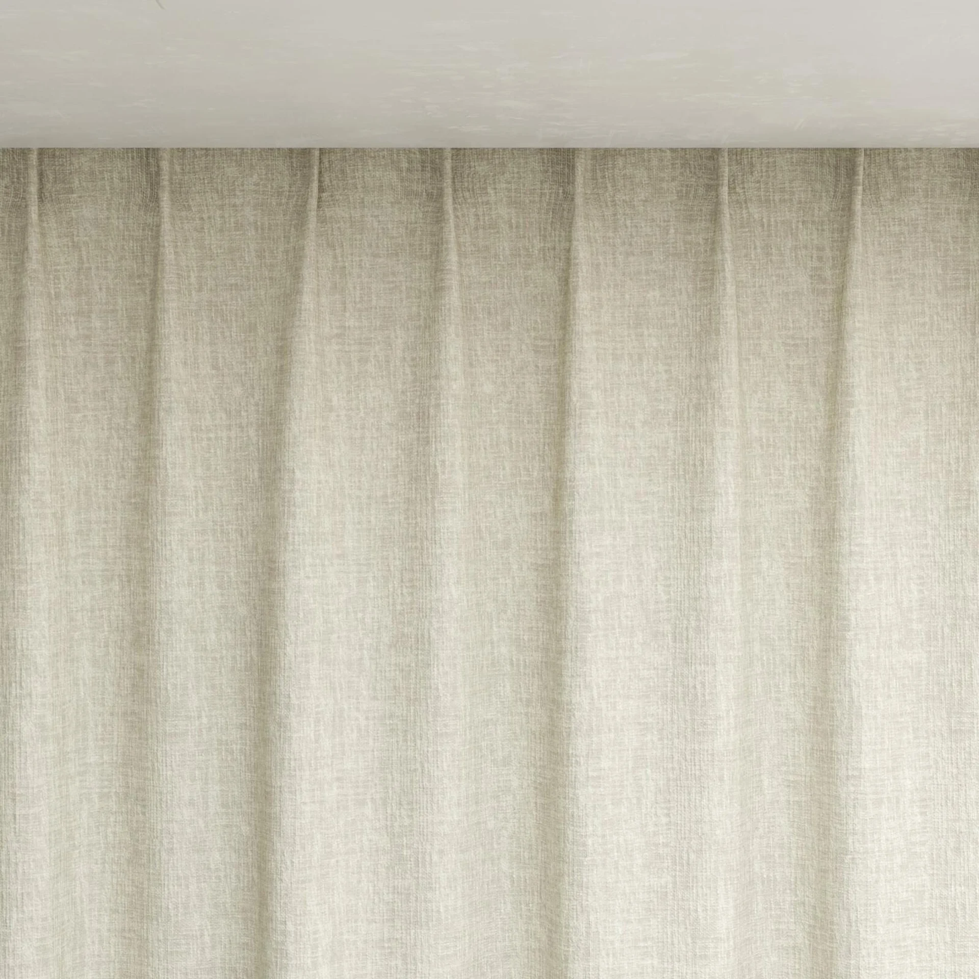 Top view of Earthwild Ivory, pinch pleat