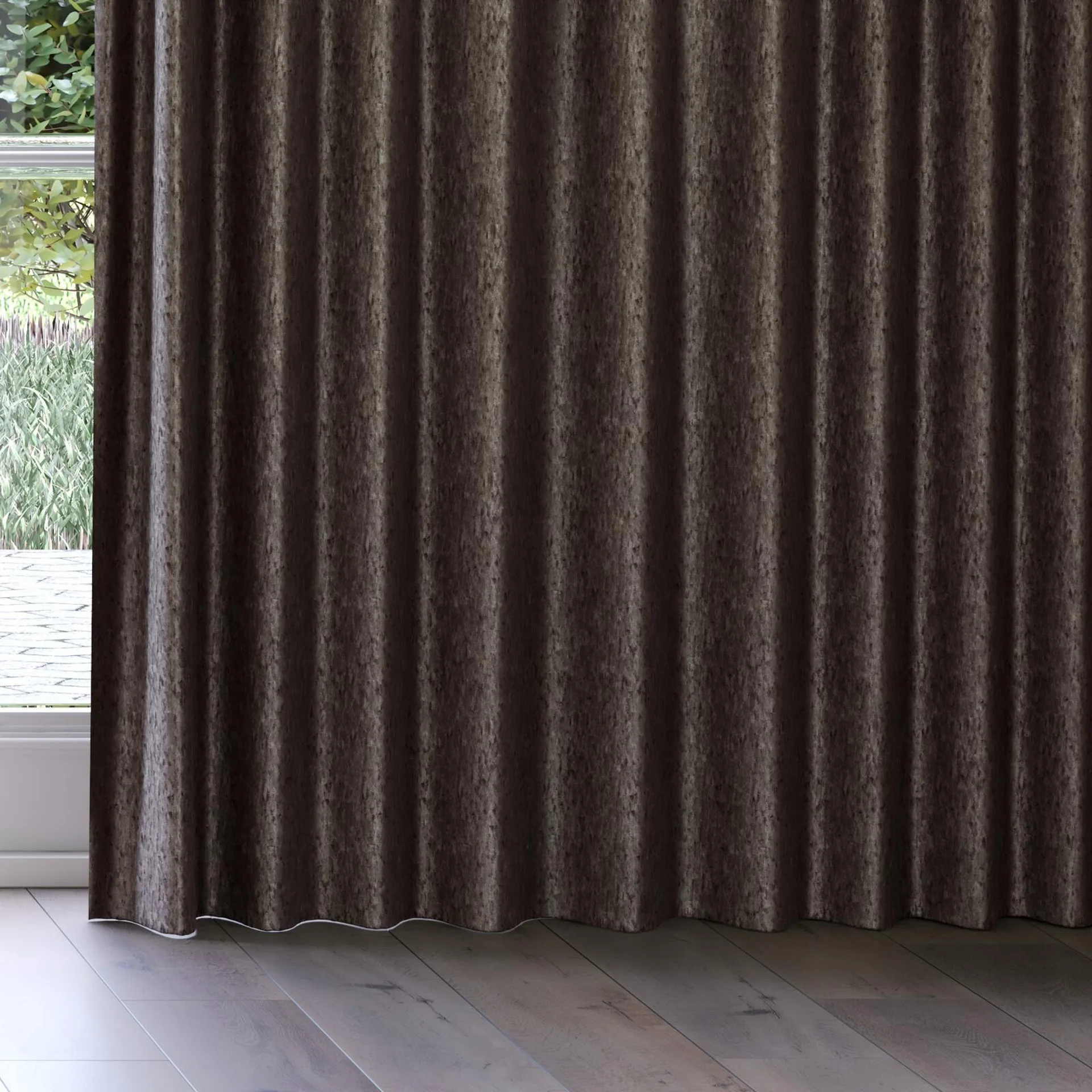 Bottom view of Opera Fossil, on curtain rail