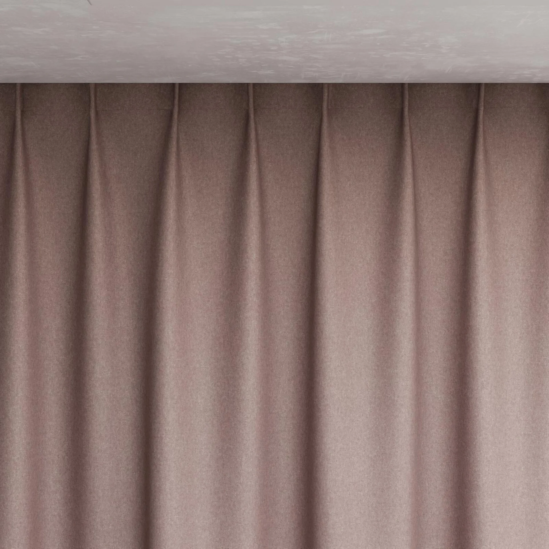 Top view of Woolly/Woolen Cristal, pinch pleat