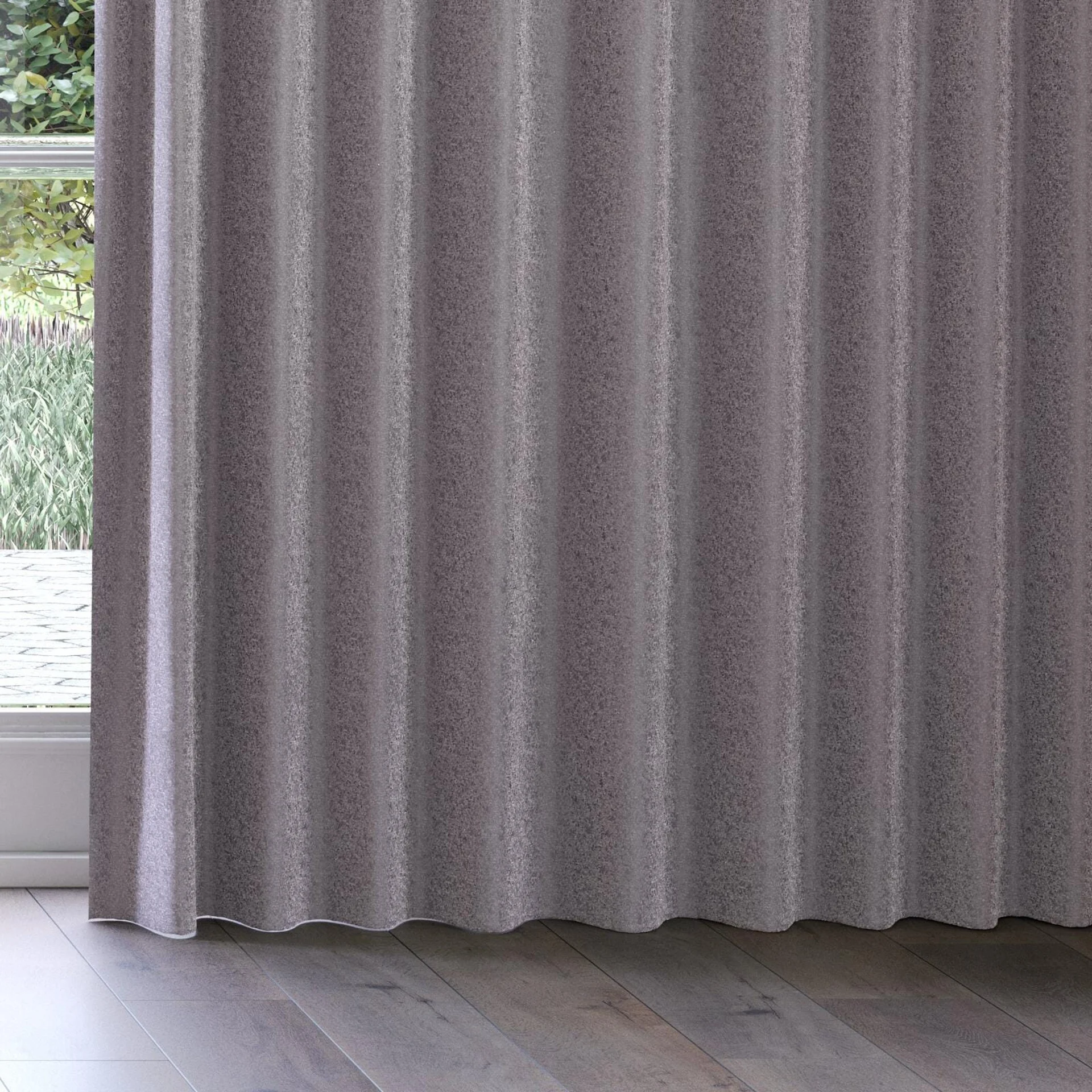 Bottom view of Brigadier Slate, on curtain rail