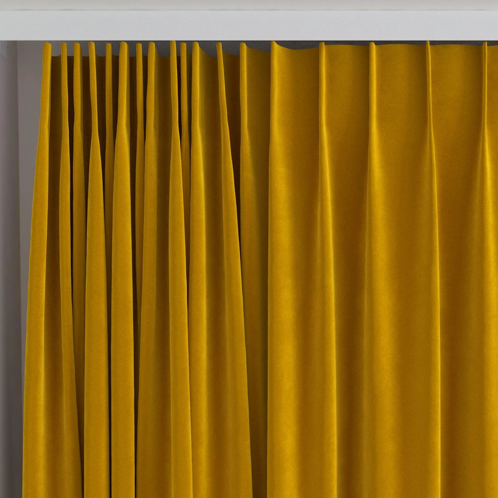 Top view of Vienna Antique, on curtain rail
