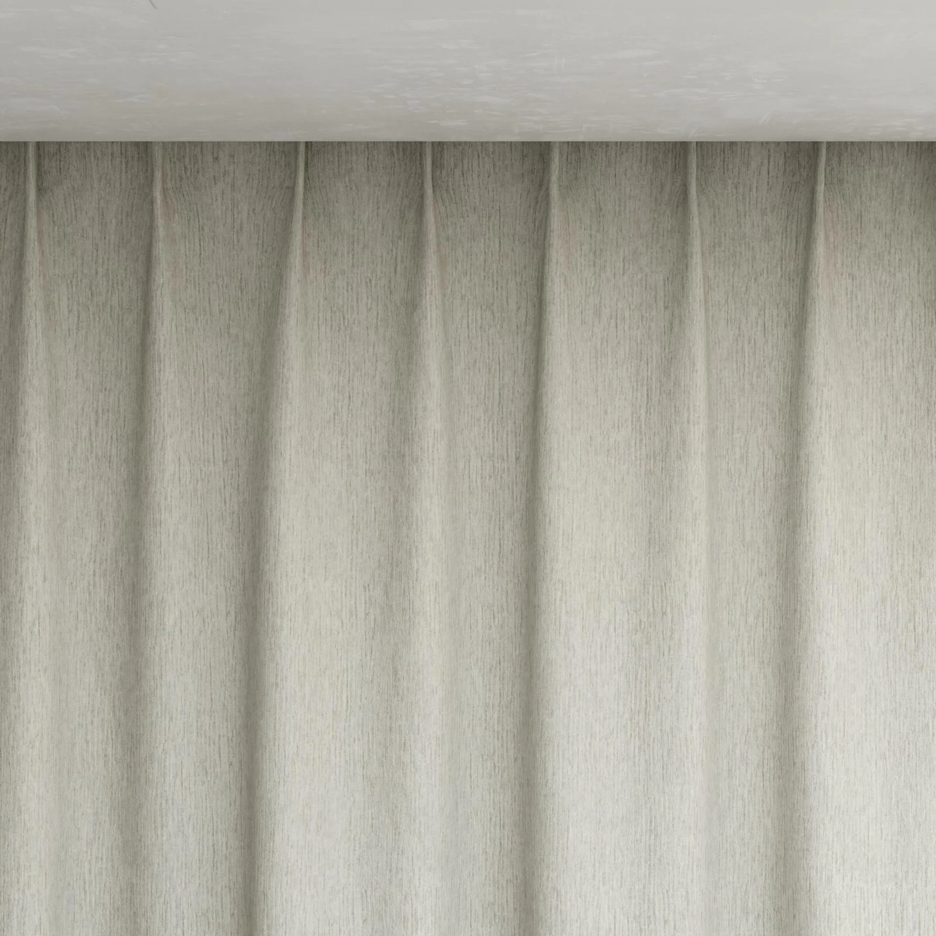 Top view of Corona Nougat, pinch pleat
