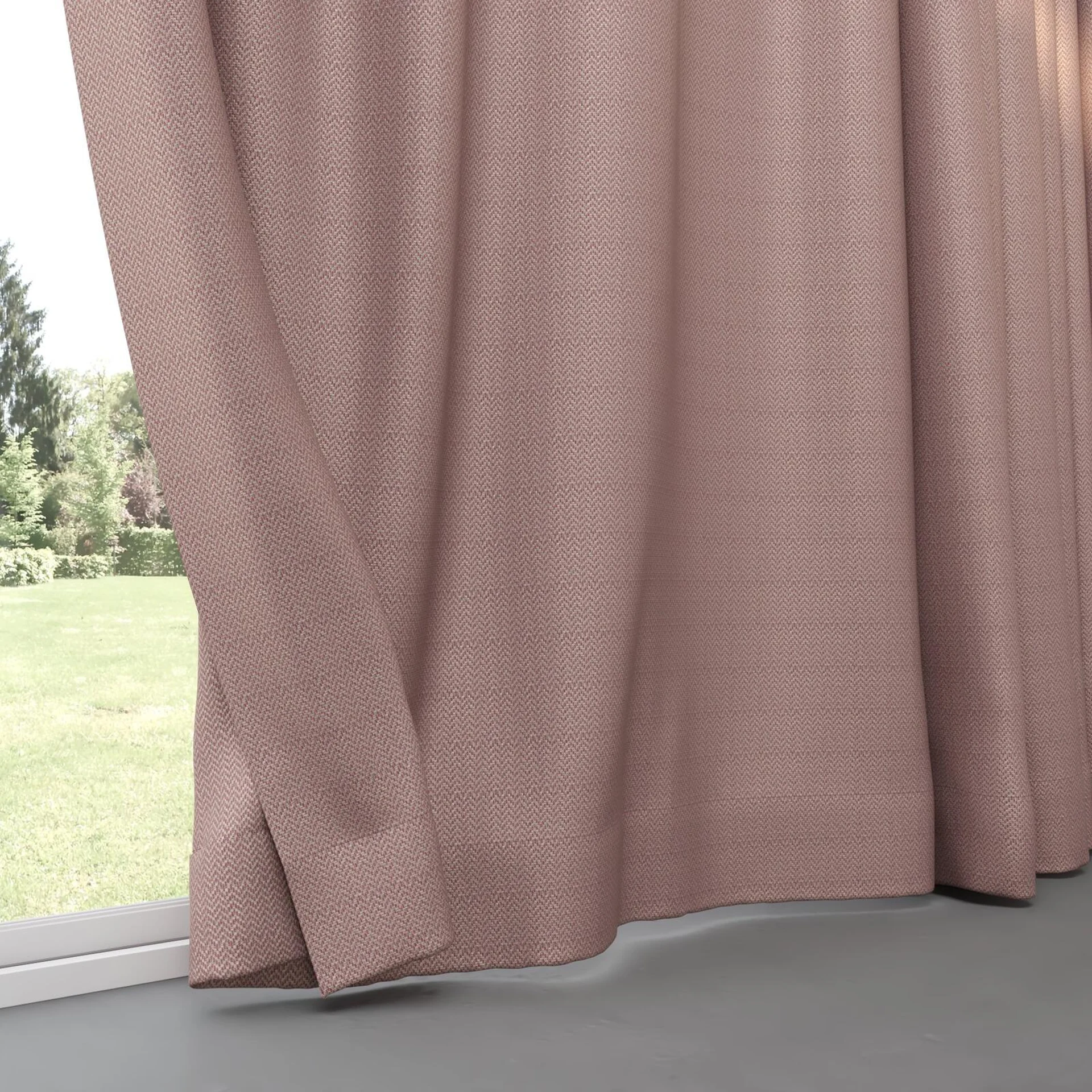 Bottom view of Iconji Peony, pinch pleat