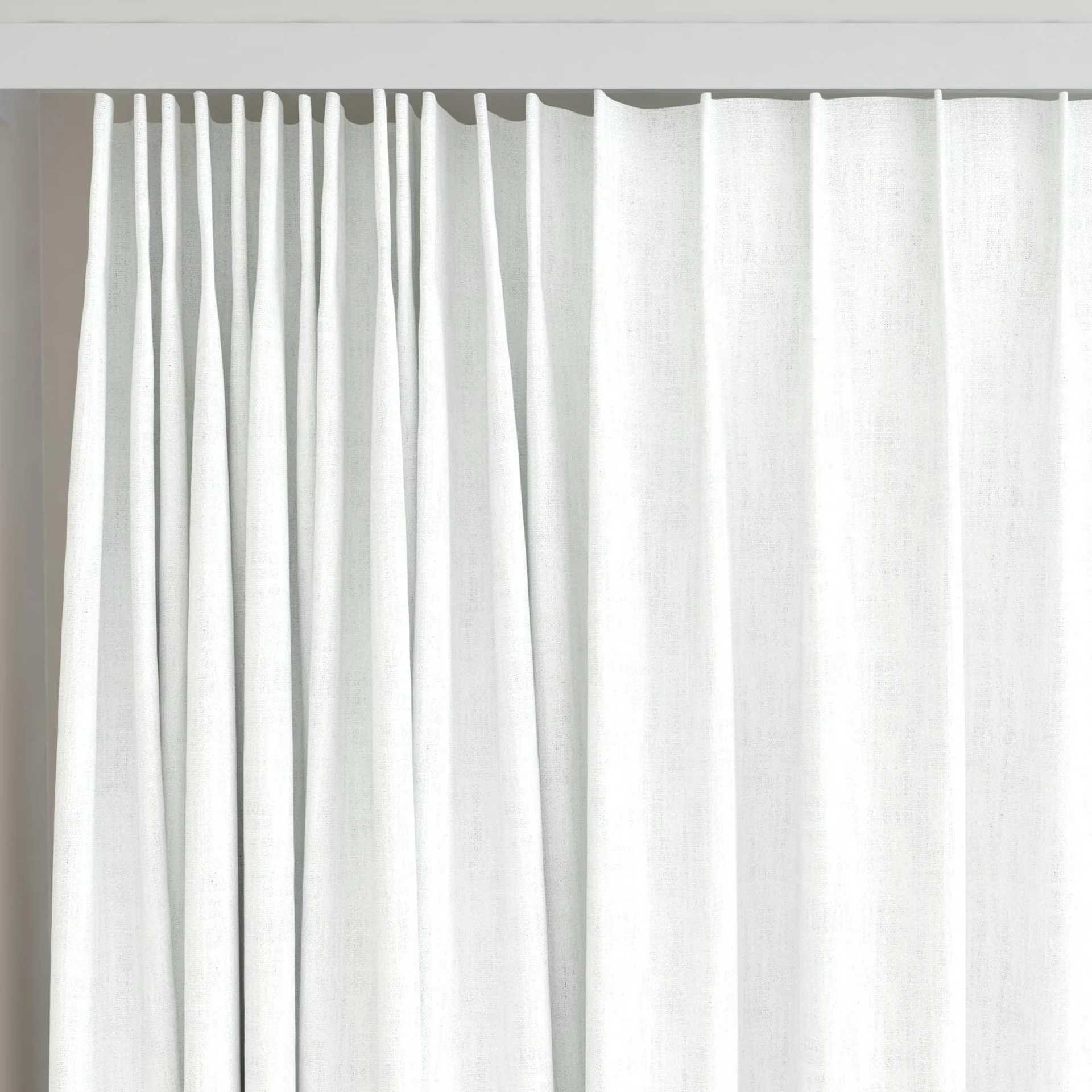 Top view of Mauritius Swan, on curtain rail