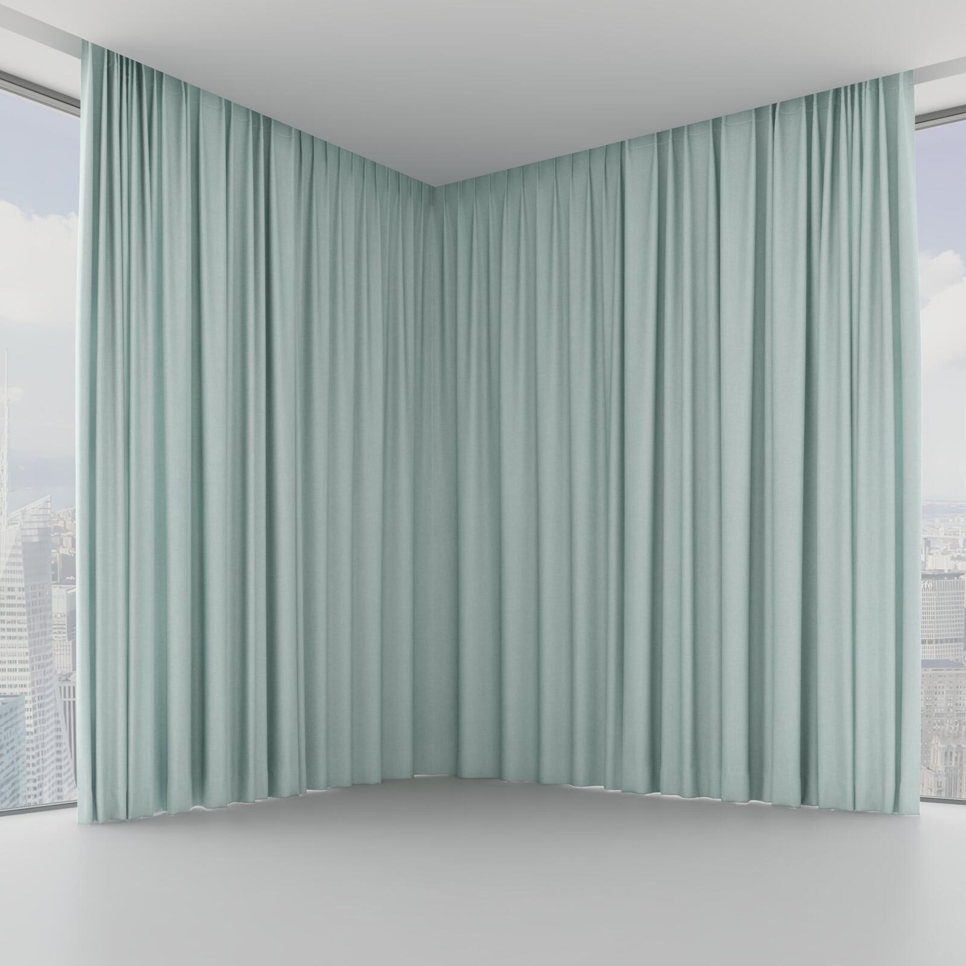 Front view of Cushy Sky, on hidden rail