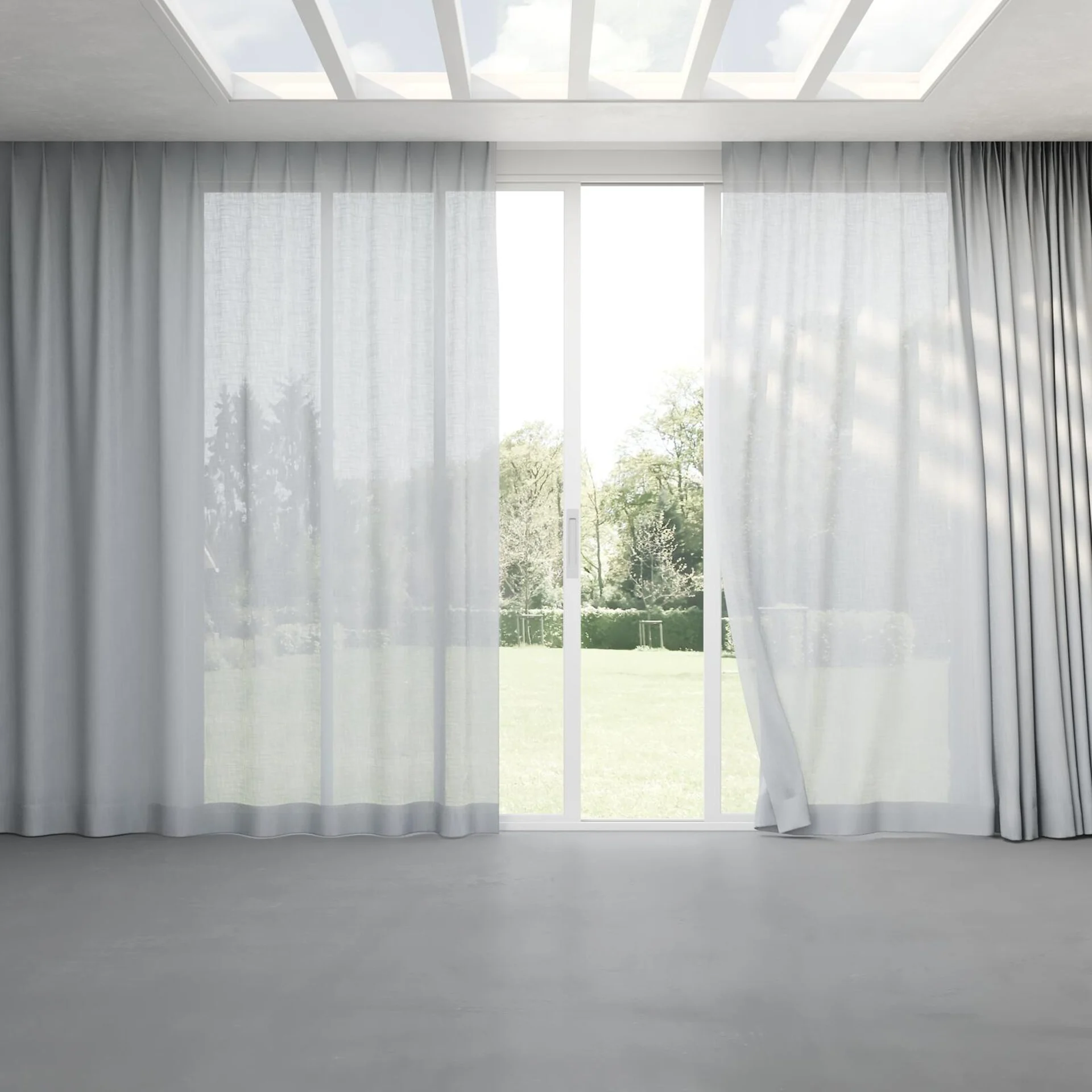 Full view of Release Whisper, pinch pleat