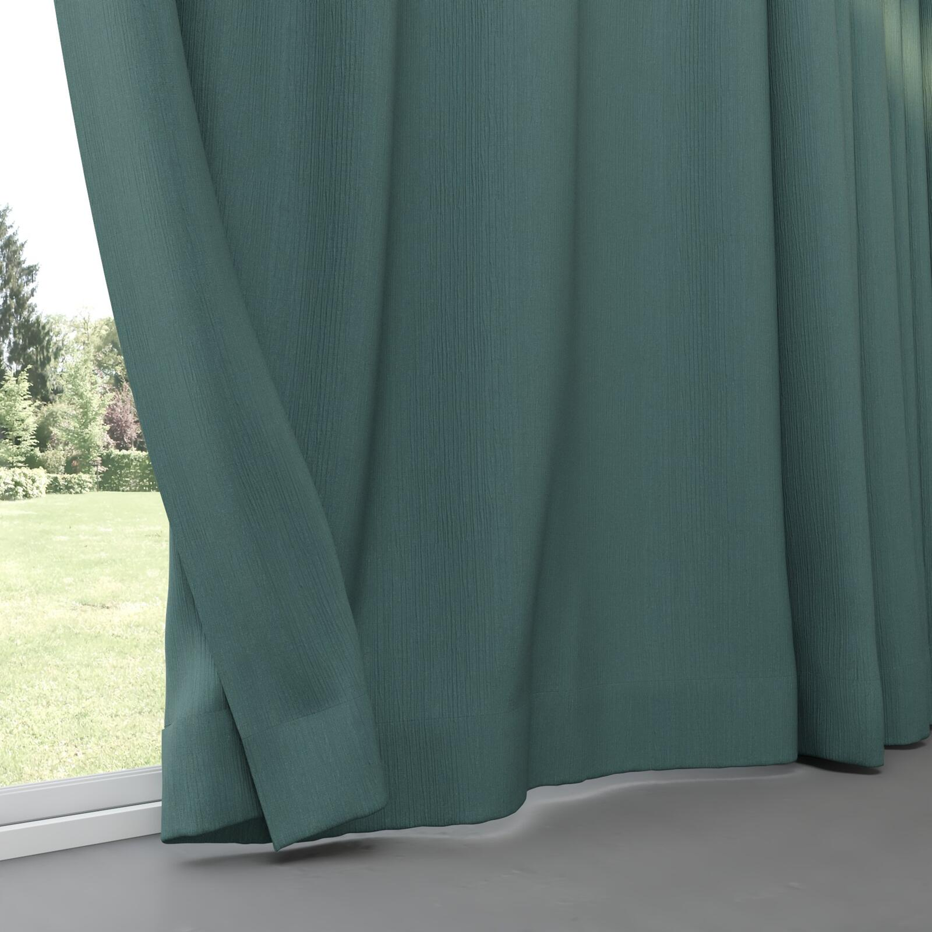 Bottom view of Northstar Peacock, pinch pleat